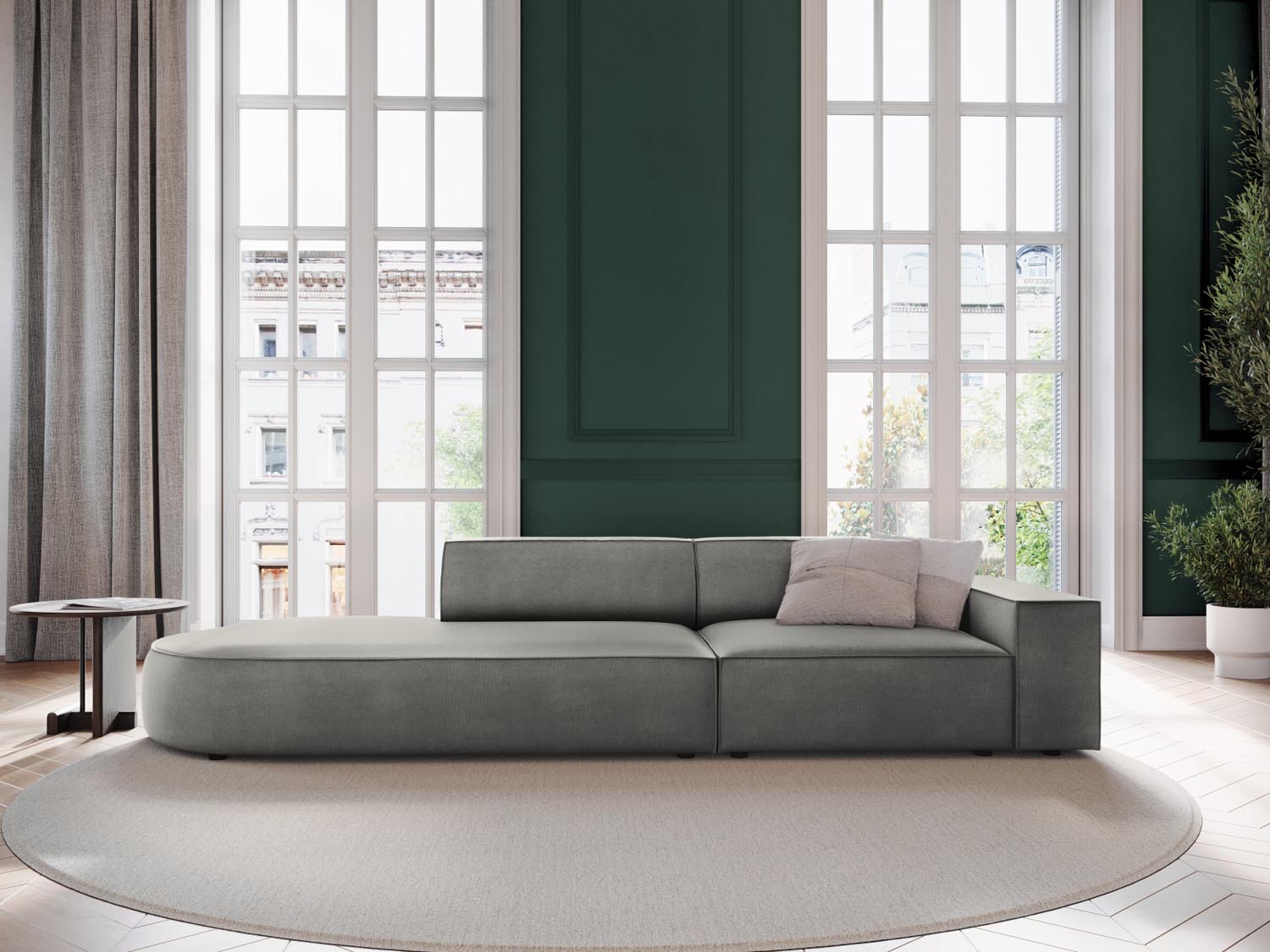 Entdecken Sie das Jodie Velour 3-Sitzer Sofa von Micadoni – stilvoll, modular und komfortabel für Ihr modernes Zuhause.