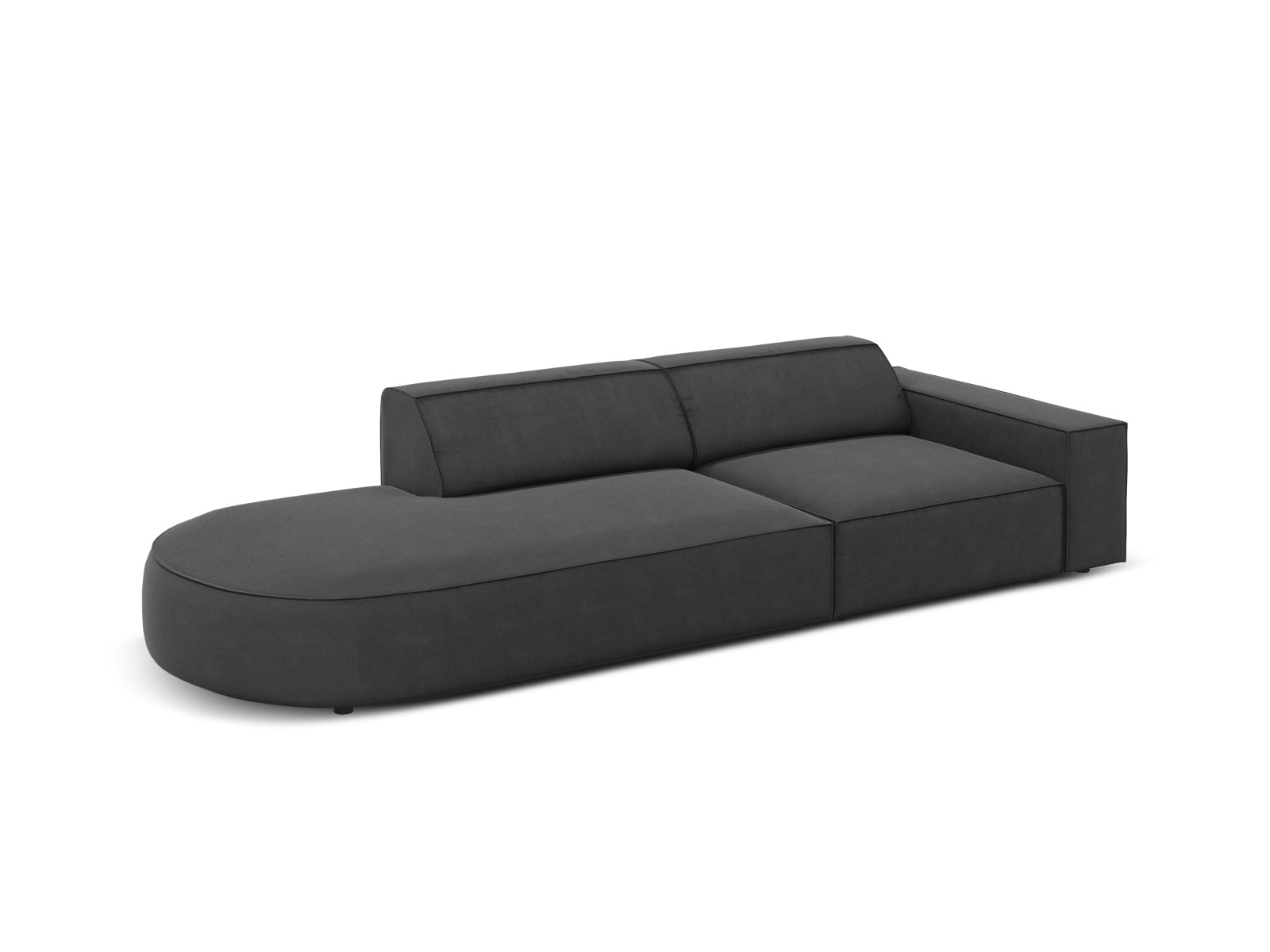 Entdecken Sie das Jodie Velour 3-Sitzer Sofa von Micadoni – ein stilvolles, modulares Sofa, das Eleganz und hohen Komfort vereint.