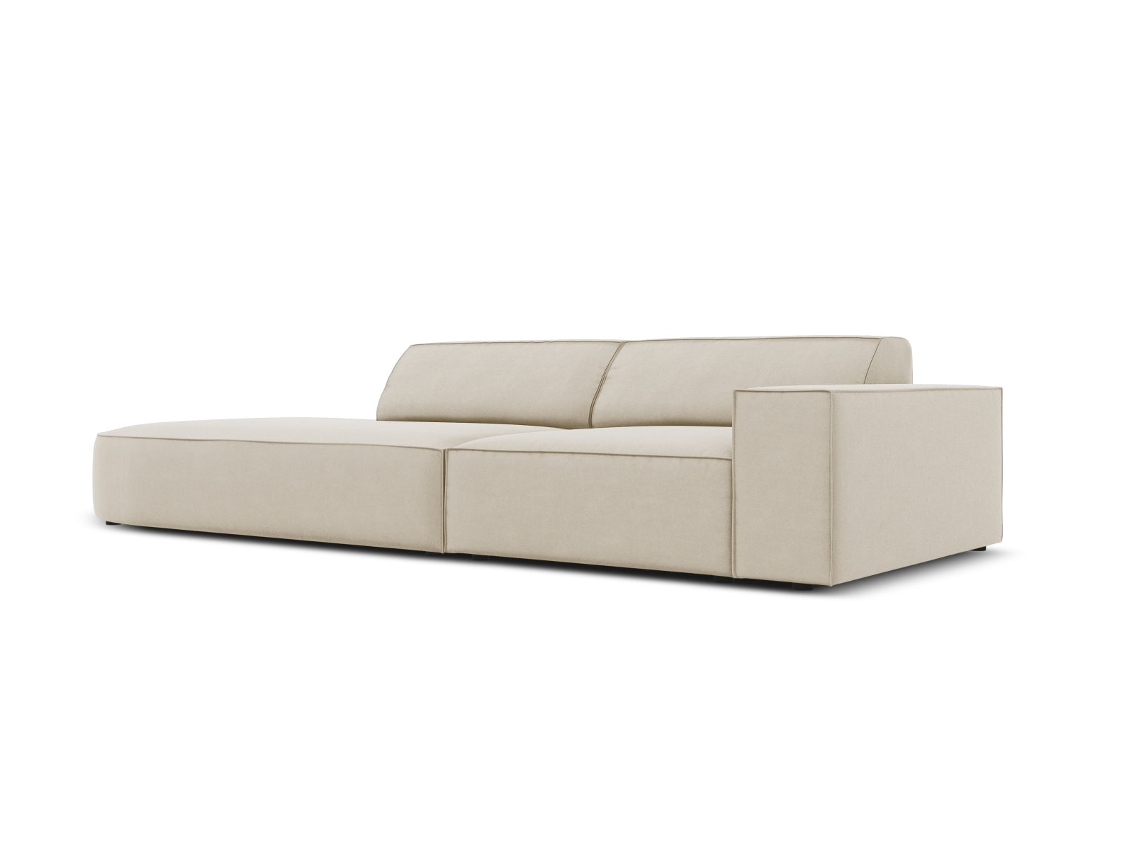 Erleben Sie das Jodie Velour 3-Sitzer Sofa von Micadoni – ein elegantes, modulares Möbelstück, das Komfort und Stil in Ihr Zuhause bringt.