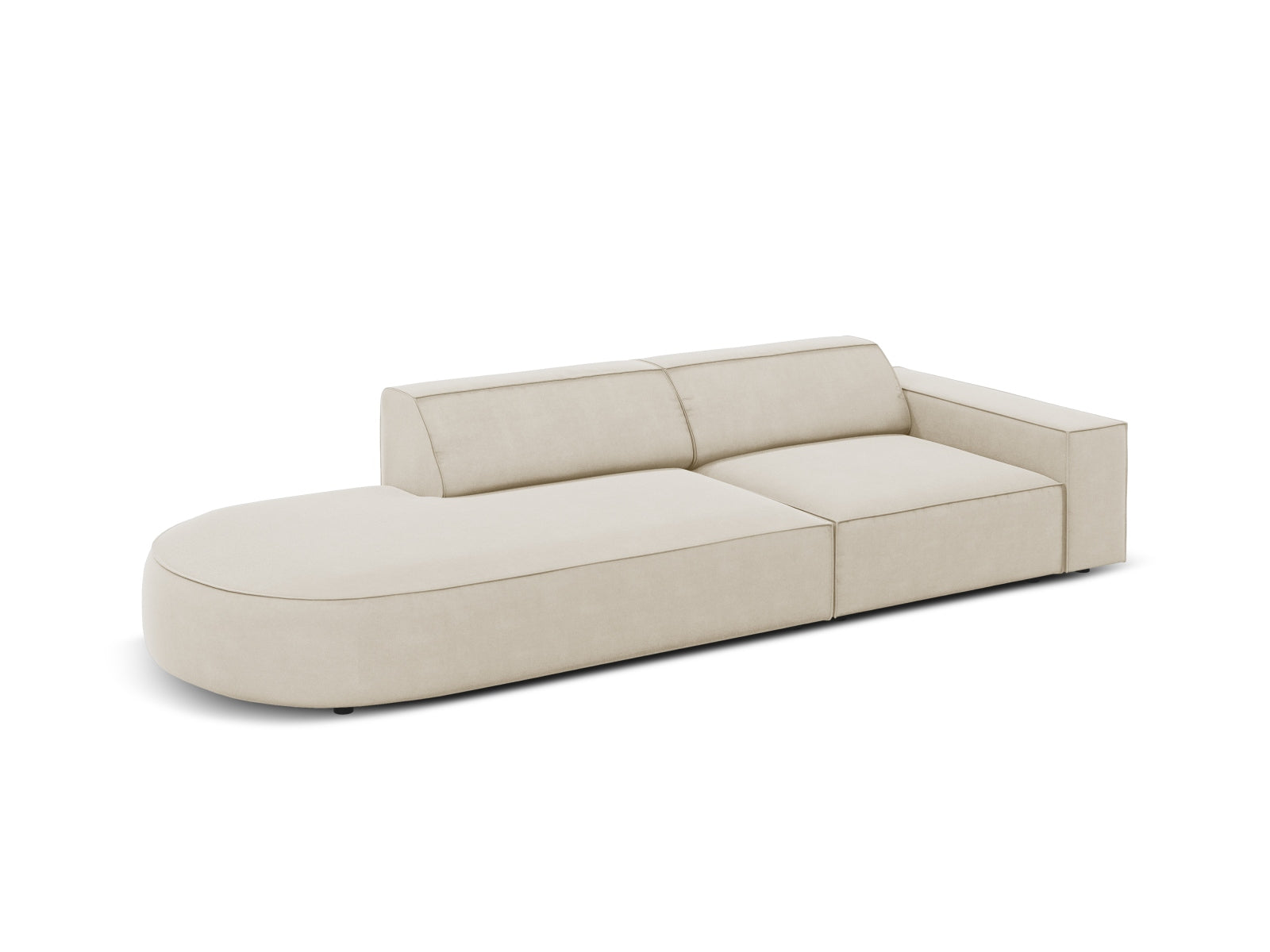 Entdecken Sie das Jodie Velour 3-Sitzer Sofa von Micadoni – ein stilvolles, modulares Sofa, das Eleganz und hohen Komfort vereint.