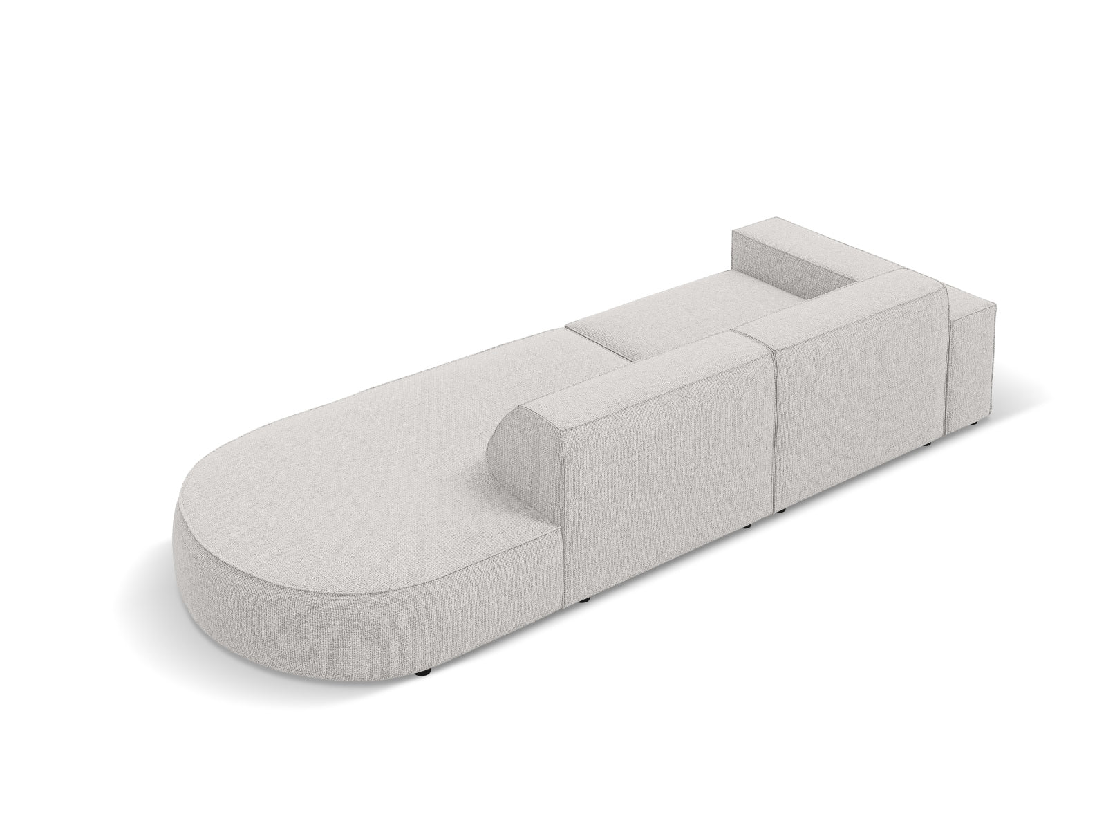Erleben Sie das Jodie Modulares Sofa open rechts 3 Sitzer von Micadoni – ein elegantes, komfortables Möbelstück, das sich perfekt an Ihren Wohnstil anpasst.