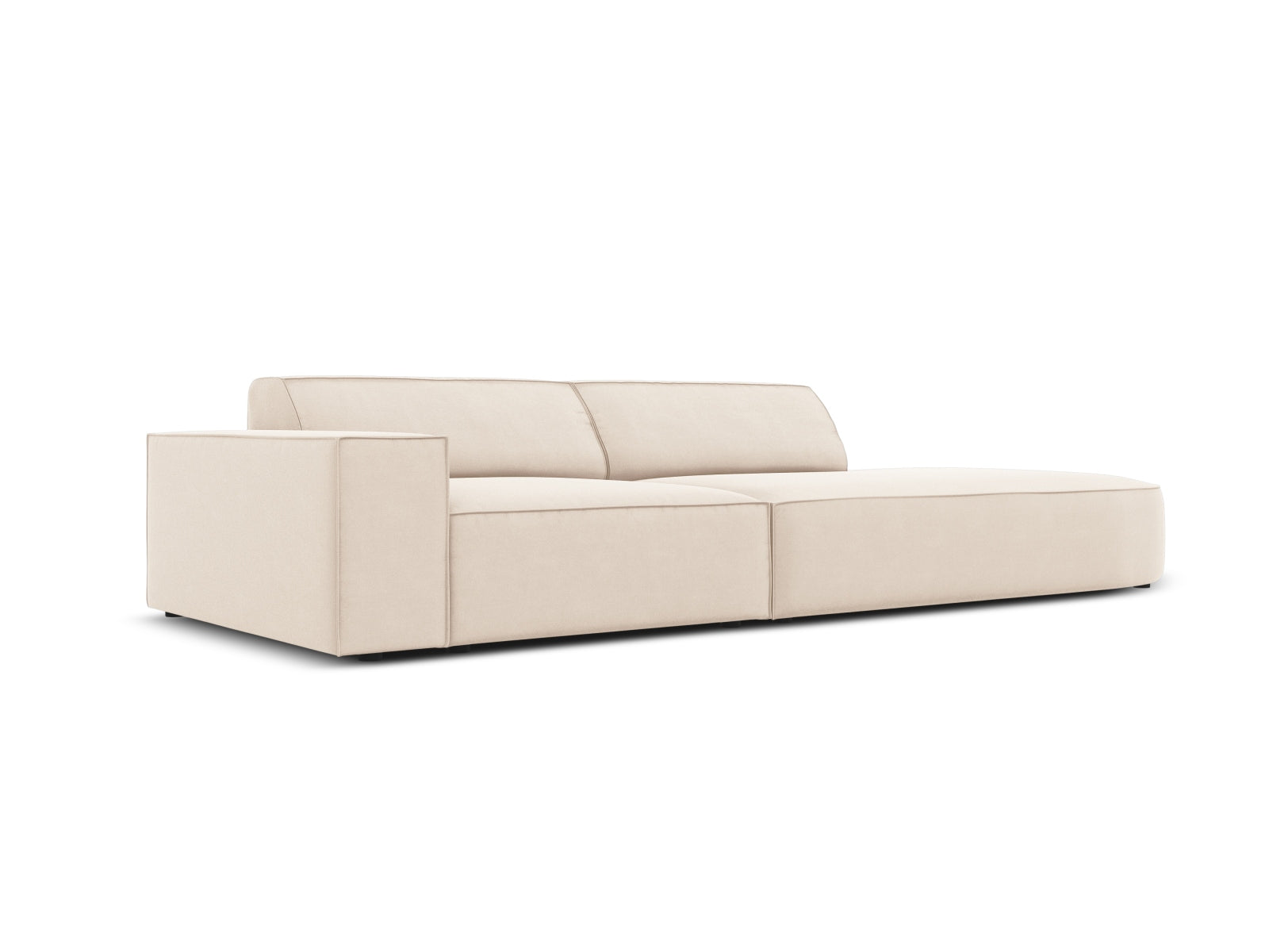 Erleben Sie das Jodie Velour 3-Sitzer Sofa von Micadoni – ein stilvolles, modulares Möbelstück, das Komfort und Eleganz in Ihr Zuhause bringt.