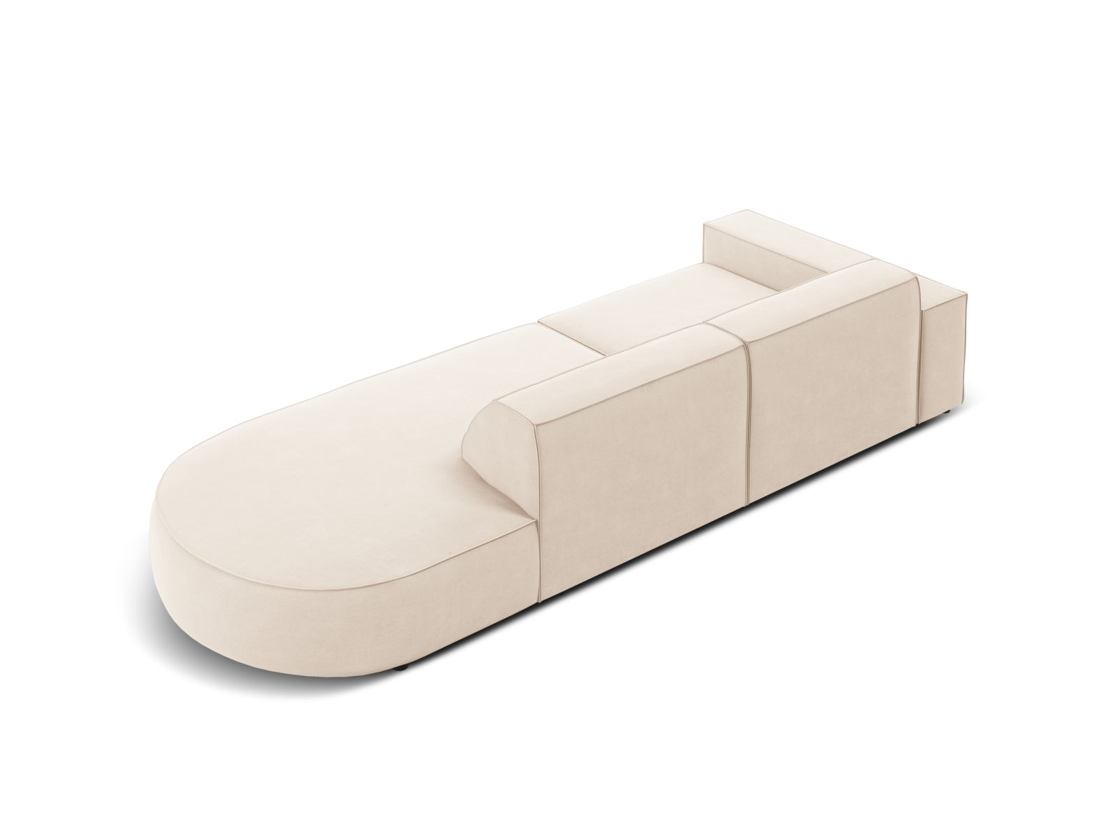 Erleben Sie das Jodie Velour 3-Sitzer Sofa von Micadoni – ein stilvolles, modulares Möbelstück, das Komfort und Anpassungsfähigkeit vereint.
