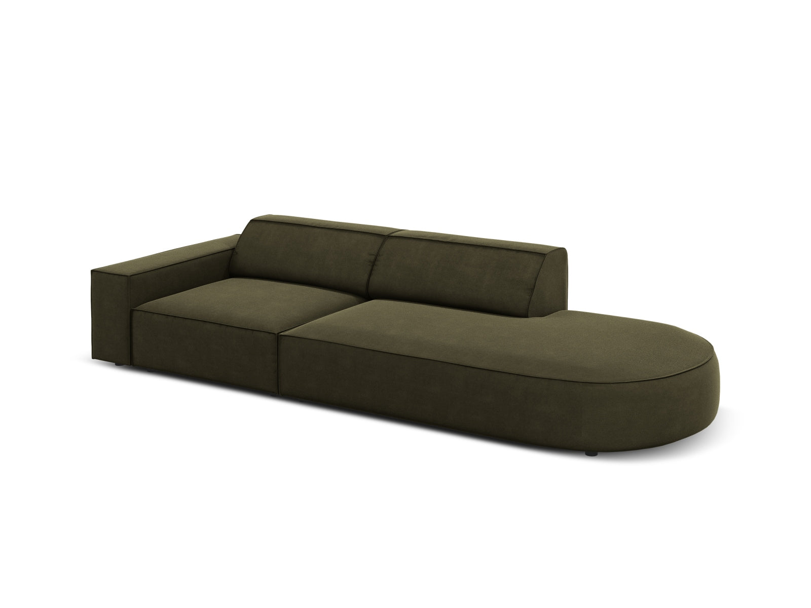 Entdecken Sie das Jodie Velour 3-Sitzer Sofa von Micadoni: Stilvolles, modulares Design, erstklassige Materialien und anpassbare Optionen für Ihr Wohnzimmer.