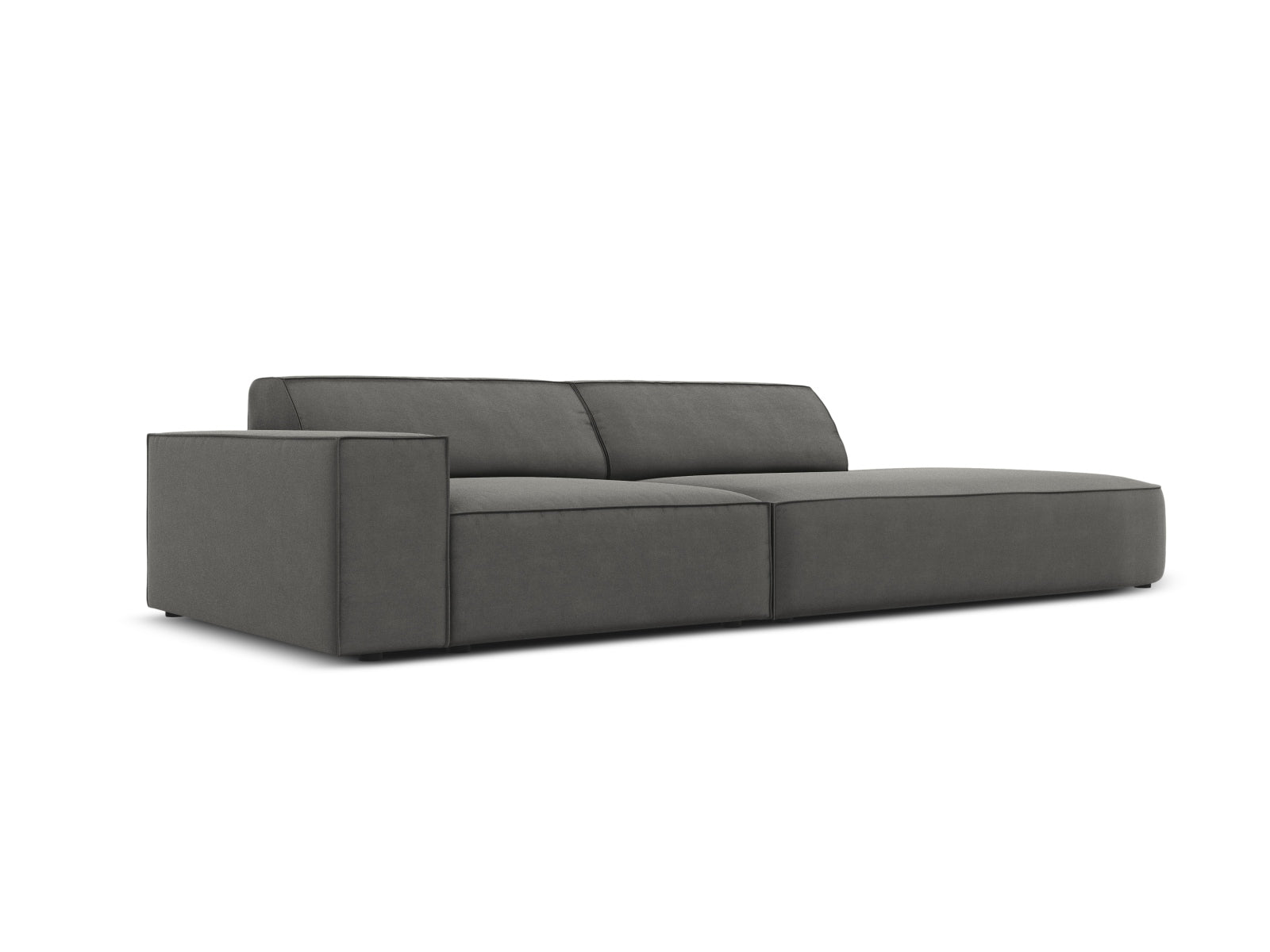 Erleben Sie das Jodie Velour 3-Sitzer Sofa von Micadoni – ein stilvolles, modulares Möbelstück, das Komfort und Eleganz in Ihr Zuhause bringt.