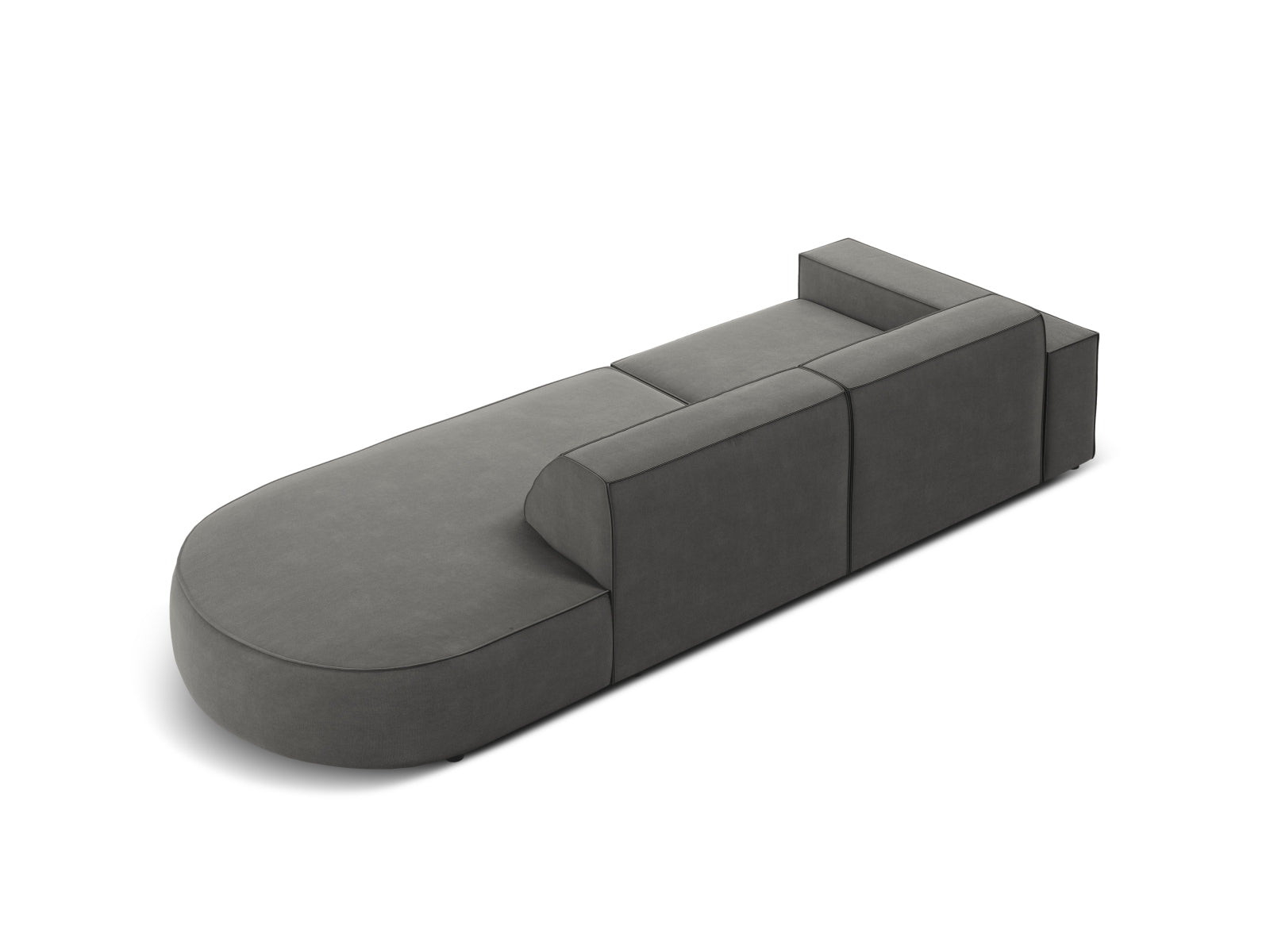 Erleben Sie das Jodie Velour 3-Sitzer Sofa von Micadoni – ein stilvolles, modulares Möbelstück, das Komfort und Anpassungsfähigkeit vereint.