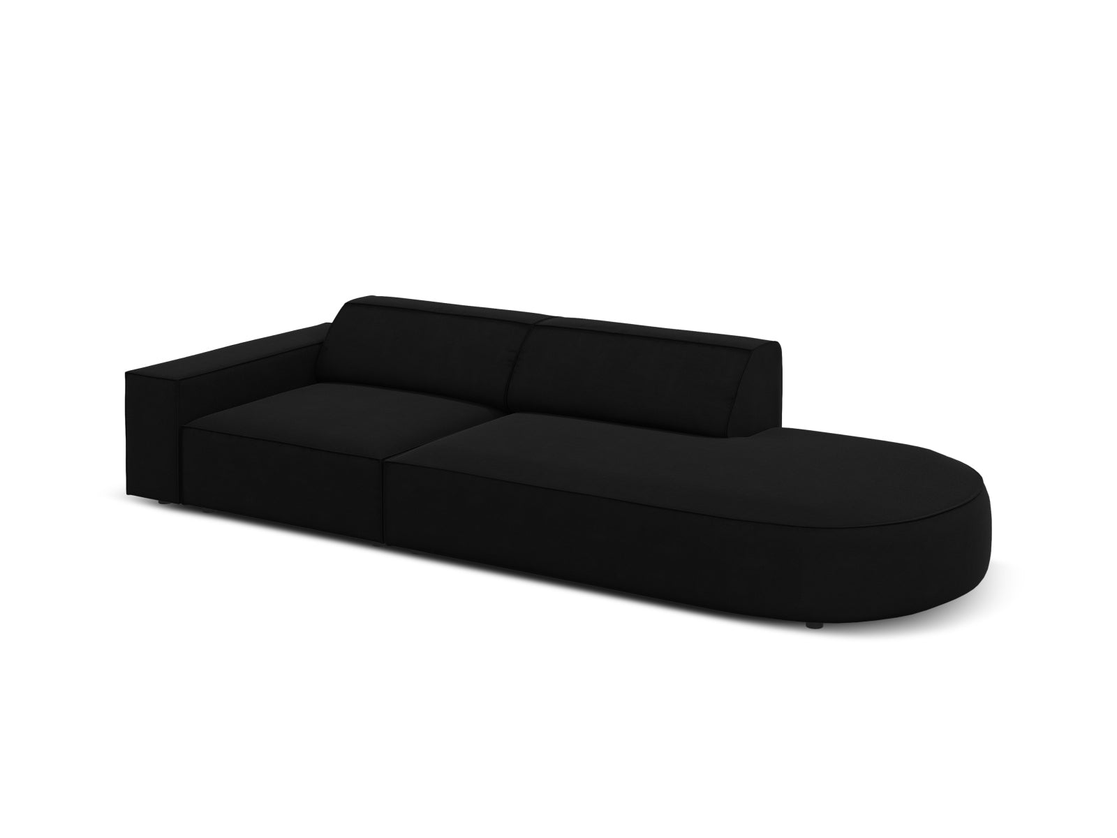 Entdecken Sie das Jodie Velour Sofa rechts 3 Sitzer von Micadoni – ein stilvolles, modulares Sofa, das Komfort und Anpassungsfähigkeit vereint.