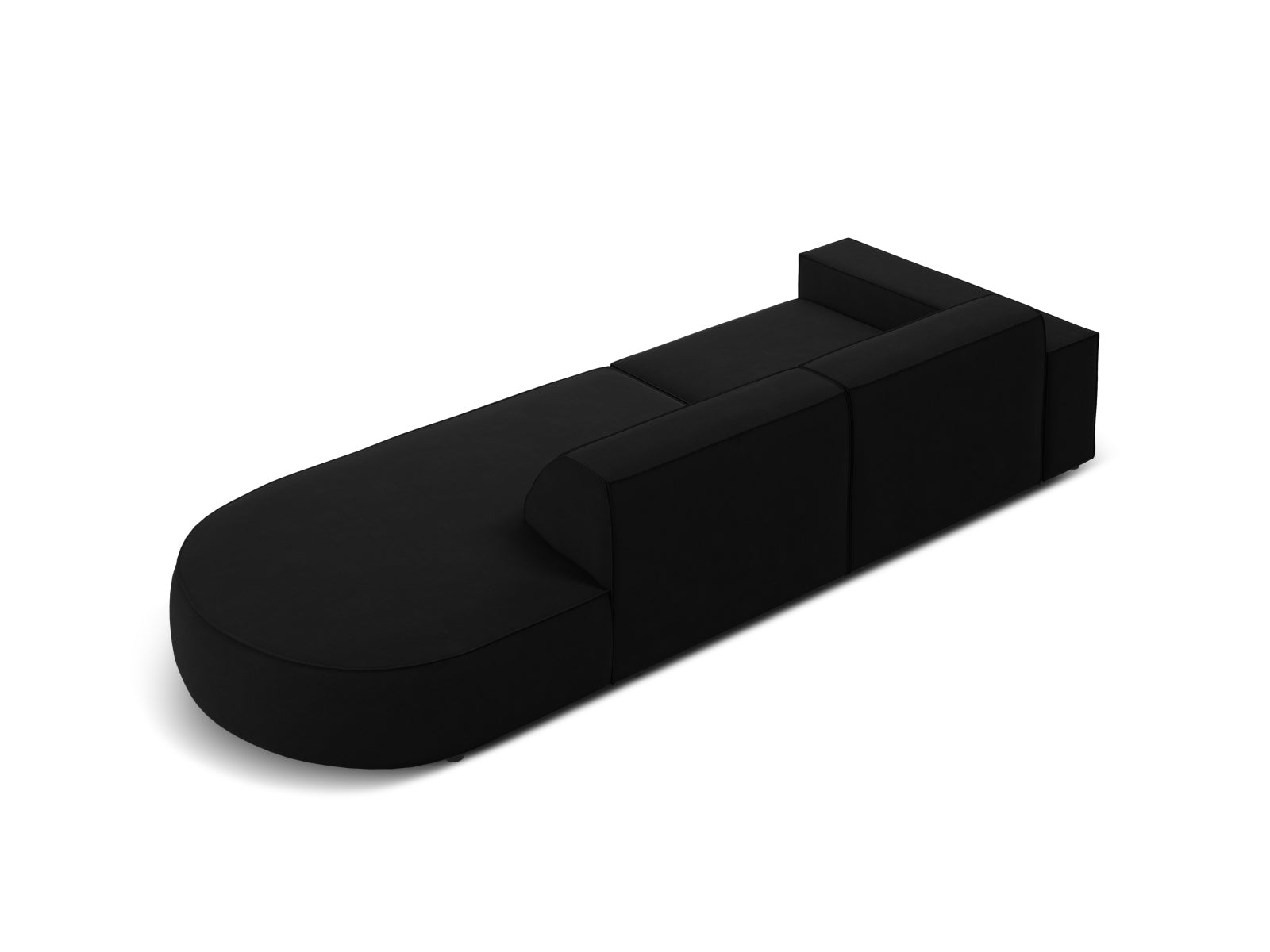 Erleben Sie das Jodie Velour 3-Sitzer Sofa von Micadoni – ein elegantes, modulares Möbelstück, das Stil und Bequemlichkeit perfekt kombiniert.