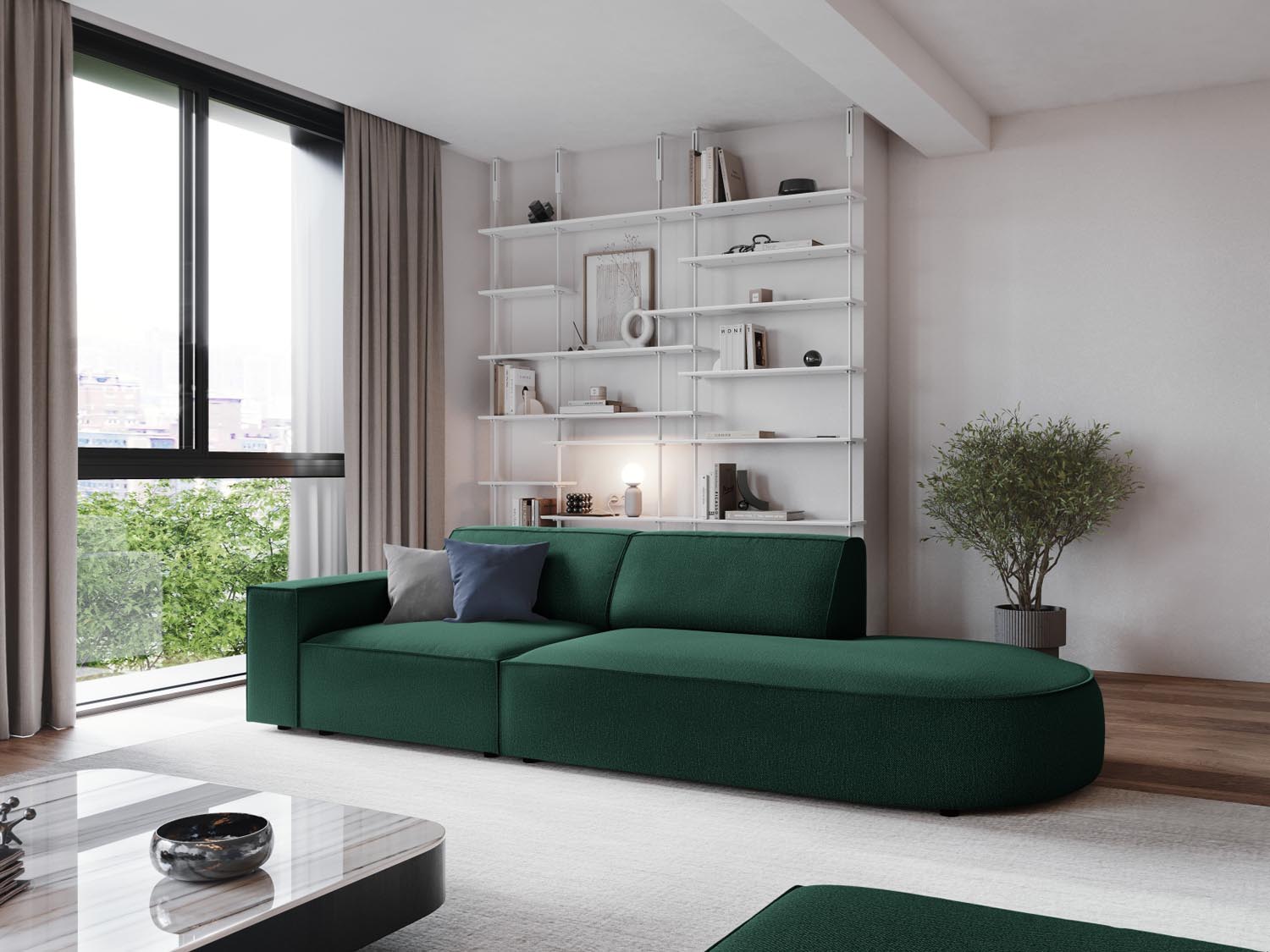 Entdecken Sie das Jodie Modulares Sofa open rechts 3 Sitzer von Micadoni – stilvoll, komfortabel und perfekt für Ihr modernes Zuhause.