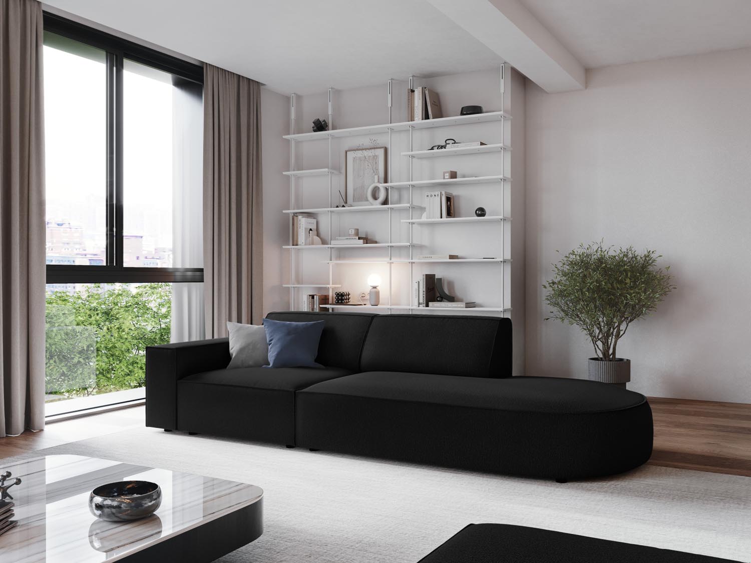 Entdecken Sie das Jodie Modulares Sofa open rechts 3 Sitzer von Micadoni – stilvoll, komfortabel und perfekt für Ihr modernes Zuhause.