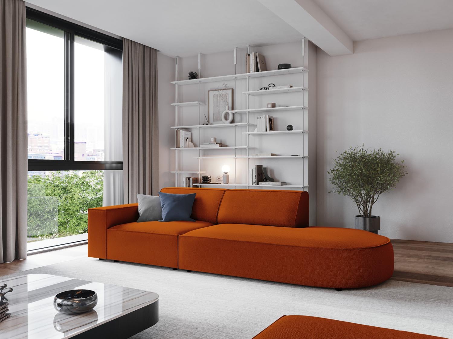 Entdecken Sie das Jodie Modulares Sofa open rechts 3 Sitzer von Micadoni – stilvoll, komfortabel und perfekt für Ihr modernes Zuhause.