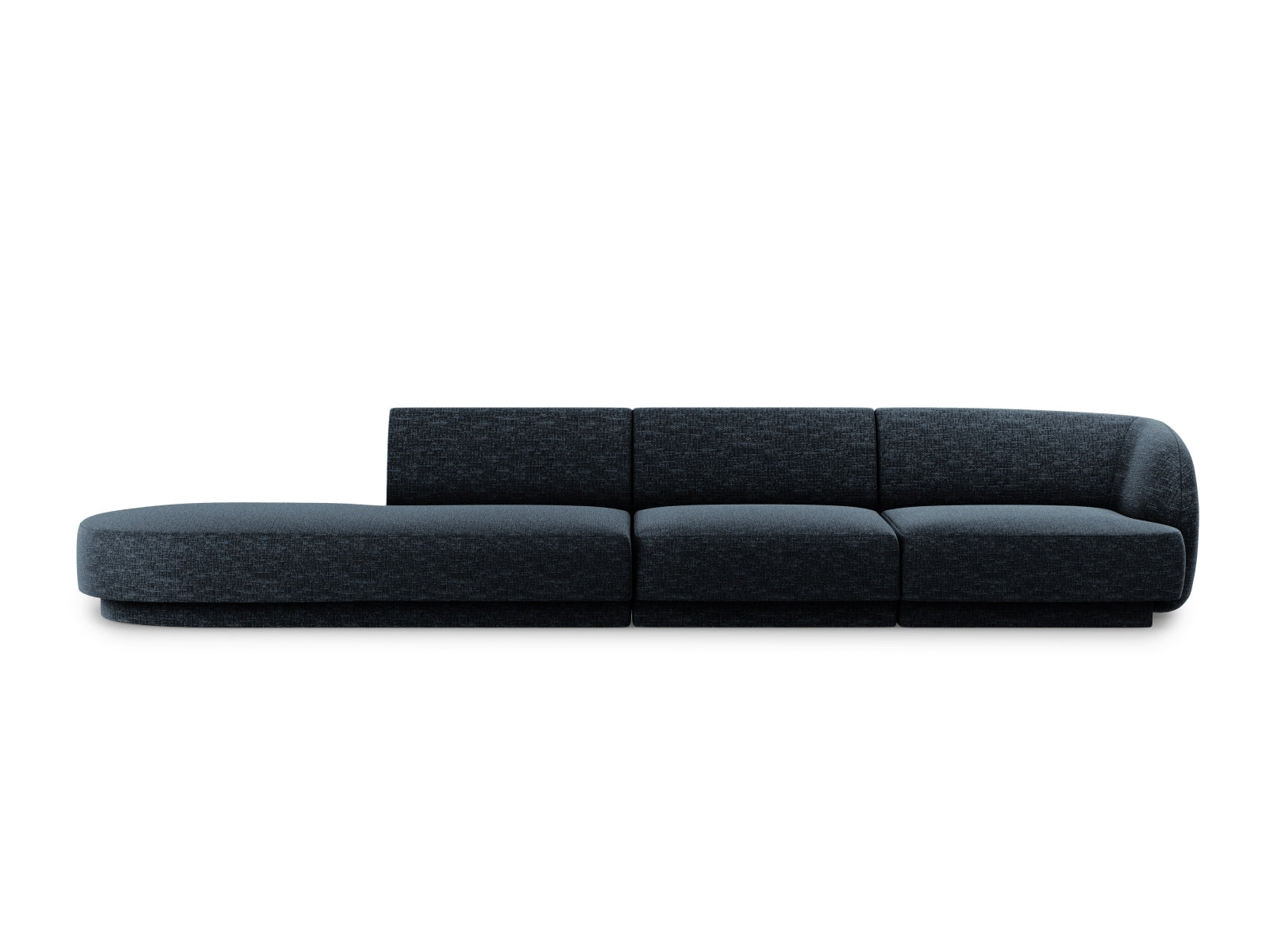 Miley Sofa links 4 Sitzer in Royal Blue-Haga präsentiert im Onlineshop von KAQTU Design AG. L-Sofa links ist von Micadoni
