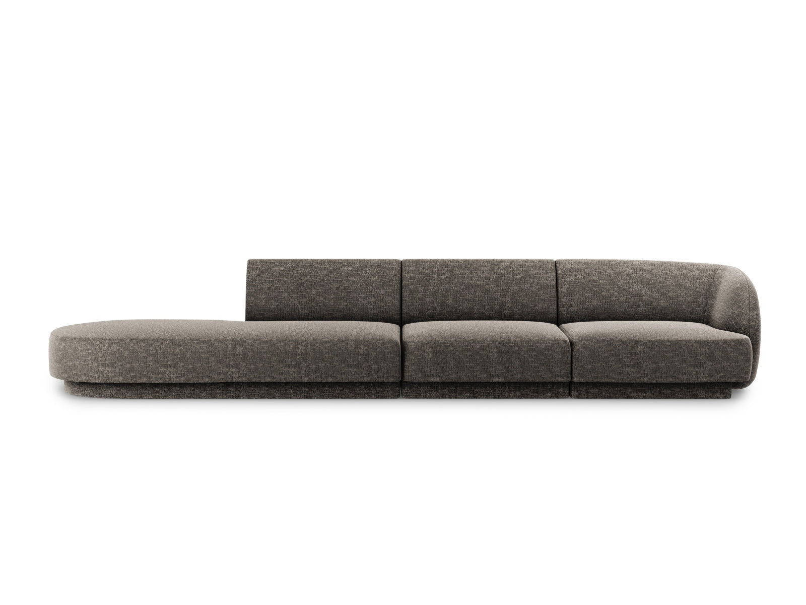 Miley Sofa links 4 Sitzer in Grey-Haga präsentiert im Onlineshop von KAQTU Design AG. L-Sofa links ist von Micadoni