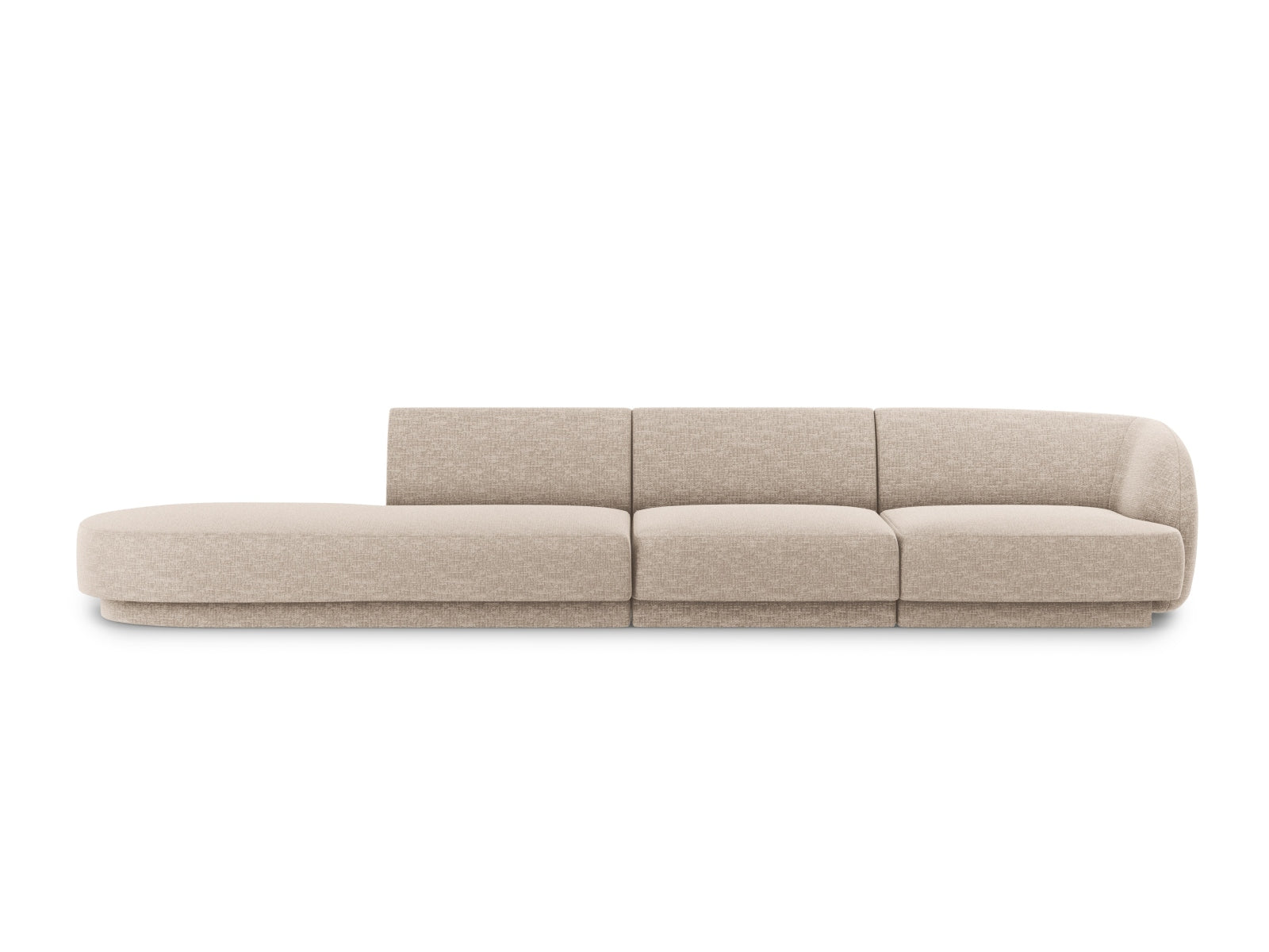 Miley Sofa links 4 Sitzer in Beige-Eden präsentiert im Onlineshop von KAQTU Design AG. L-Sofa links ist von Micadoni