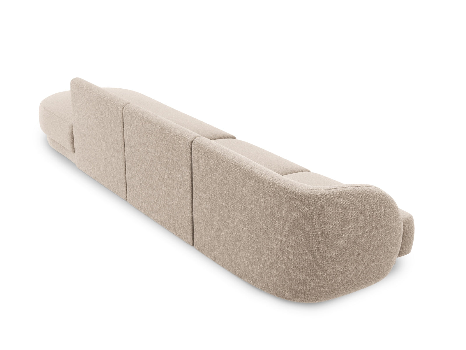 Bequemes 4-Sitzer Miley Sofa in elegantem Beige, perfekt für stilvolle Wohnzimmer. Hochwertige Materialien und modernes Design von Micadoni.