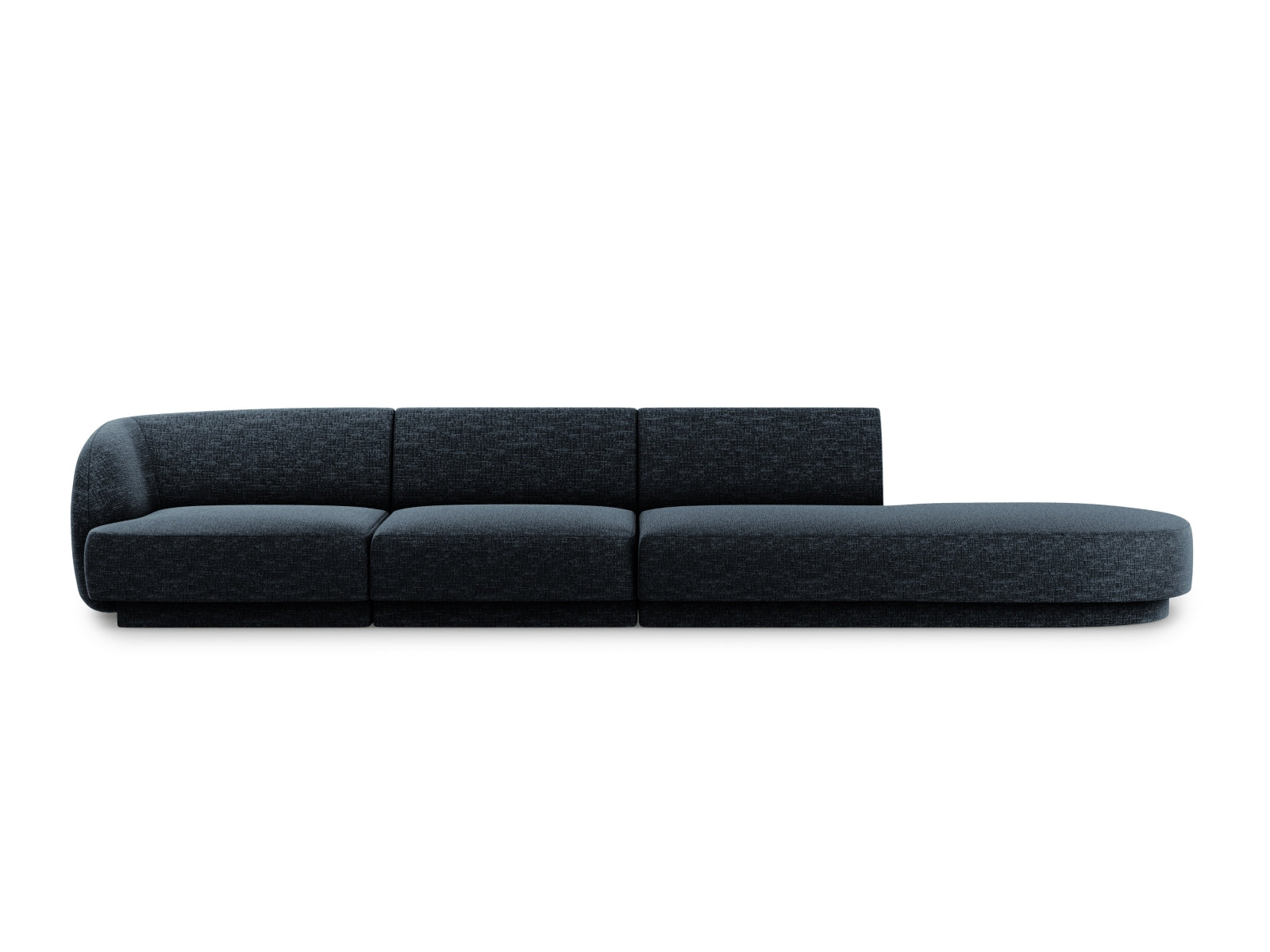 Miley Sofa rechts 4 Sitzer in Royal Blue-Haga präsentiert im Onlineshop von KAQTU Design AG. L-Sofa rechts ist von Micadoni