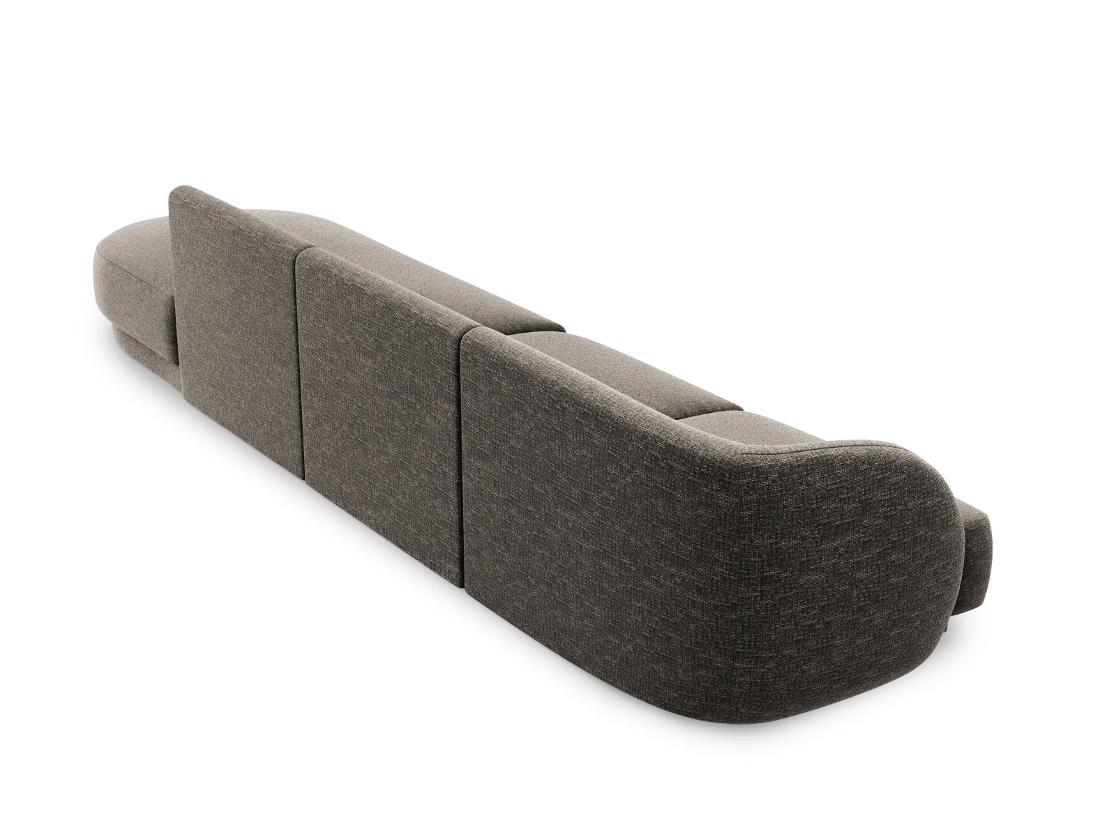 Gemütliches 4-Sitzer Miley Sofa in elegantem Grau, perfekt für stilvolle Wohnzimmer. Hochwertige Materialien von Micadoni für besten Komfort.