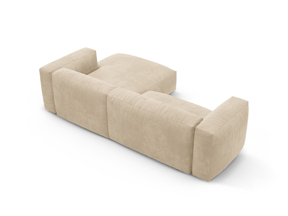 4-Sitzer Ecksofa rechts mit Schlaffunktion Martina in Light Beige-Vogue präsentiert im Onlineshop von KAQTU Design AG. Bettsofa rechts ist von Micadoni