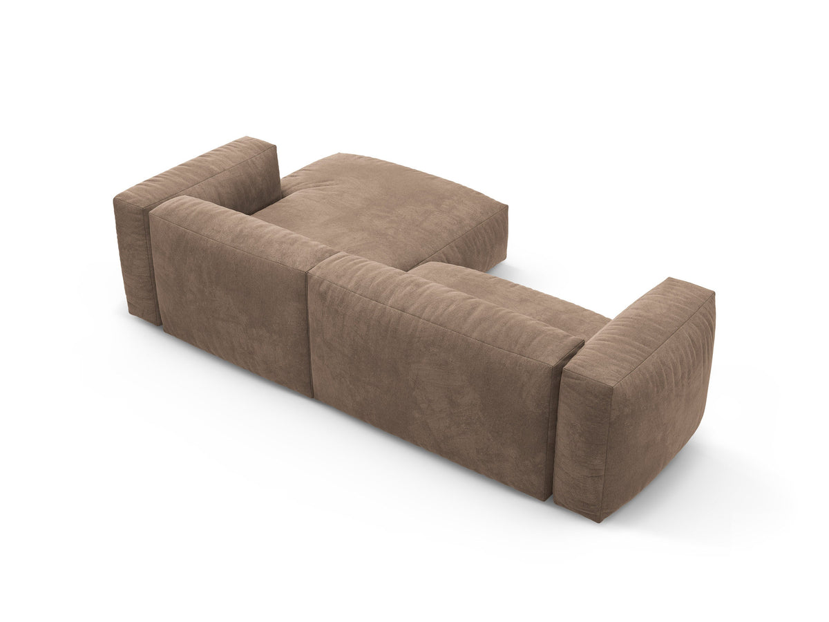 4-Sitzer Ecksofa rechts mit Schlaffunktion Martina in Dark Beige-Vogue präsentiert im Onlineshop von KAQTU Design AG. Bettsofa rechts ist von Micadoni