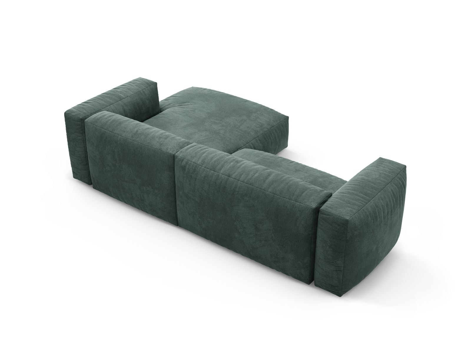 Elegantes 4-Sitzer Ecksofa Martina in Petrol-Vogue, rechtsseitig, ideal für gemütliche Abende und als praktisches Schlafsofa.
