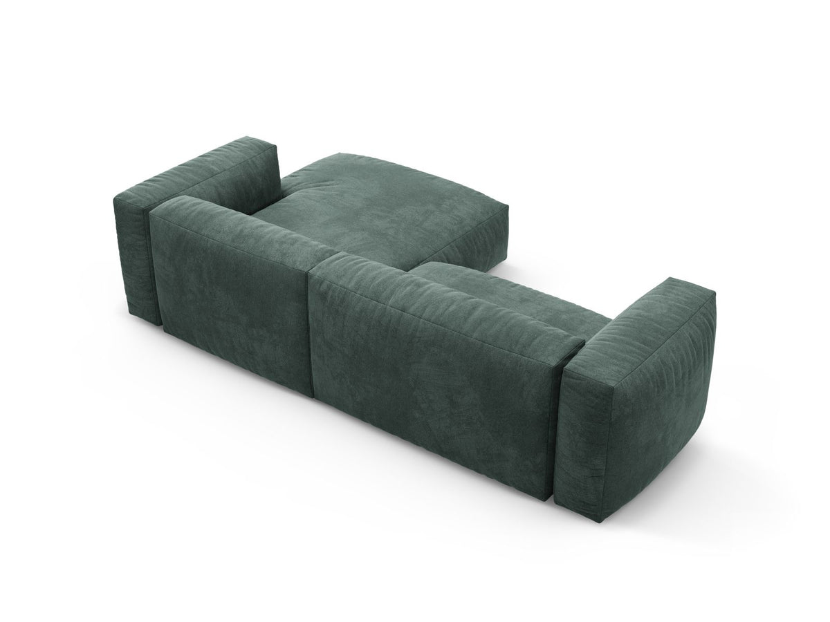4-Sitzer Ecksofa rechts mit Schlaffunktion Martina in Petrol-Vogue präsentiert im Onlineshop von KAQTU Design AG. Bettsofa rechts ist von Micadoni
