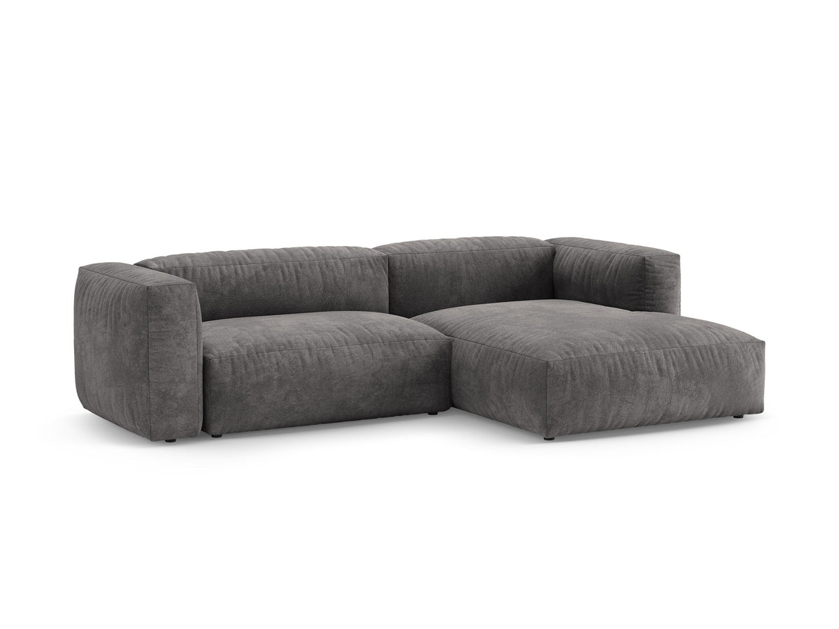 4-Sitzer Ecksofa rechts mit Schlaffunktion Martina in Grey-Vogue präsentiert im Onlineshop von KAQTU Design AG. Bettsofa rechts ist von Micadoni