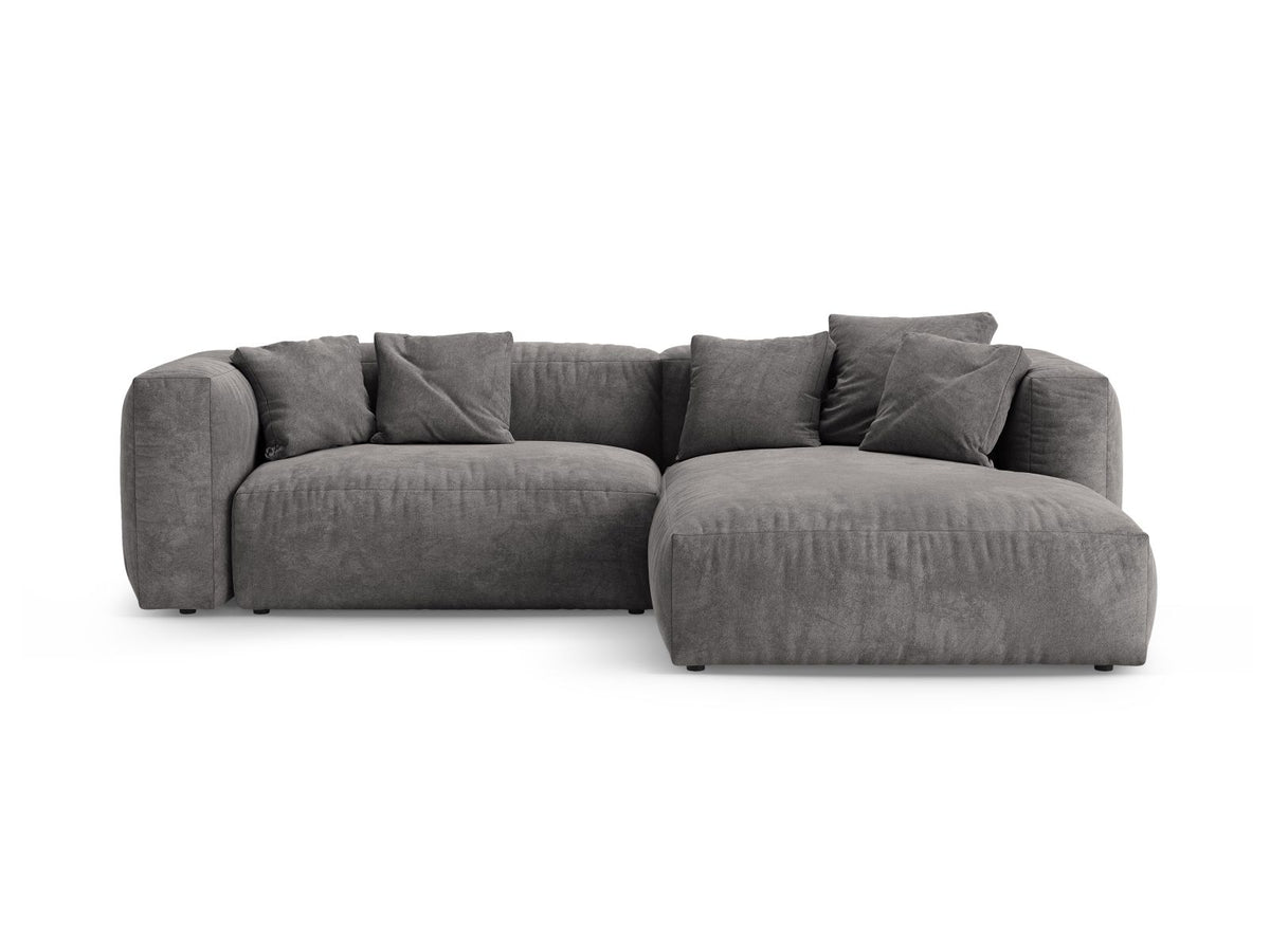 4-Sitzer Ecksofa rechts mit Schlaffunktion Martina in Grey-Vogue präsentiert im Onlineshop von KAQTU Design AG. Bettsofa rechts ist von Micadoni