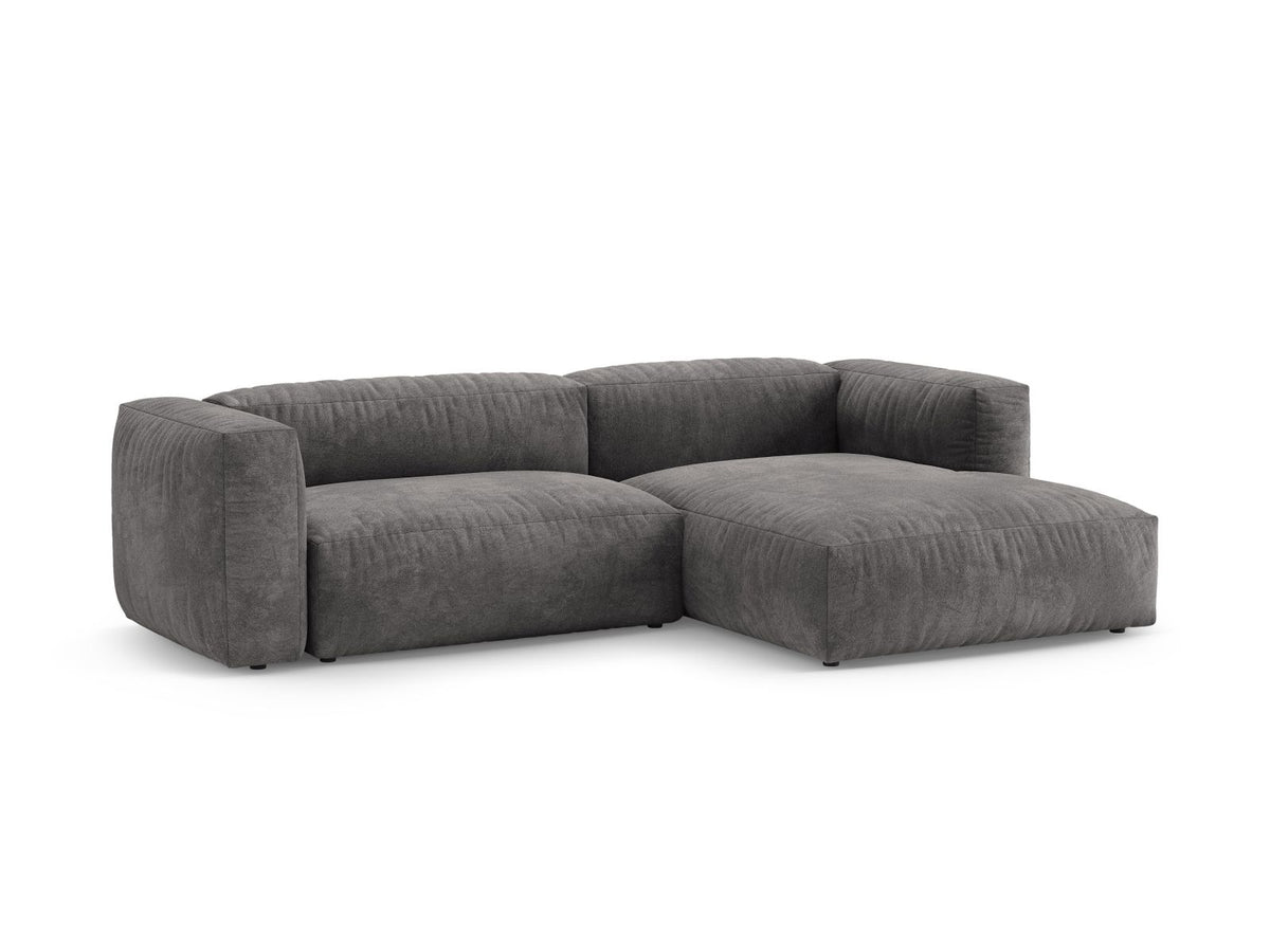 4-Sitzer Ecksofa rechts mit Schlaffunktion Martina in Grey-Vogue präsentiert im Onlineshop von KAQTU Design AG. Bettsofa rechts ist von Micadoni