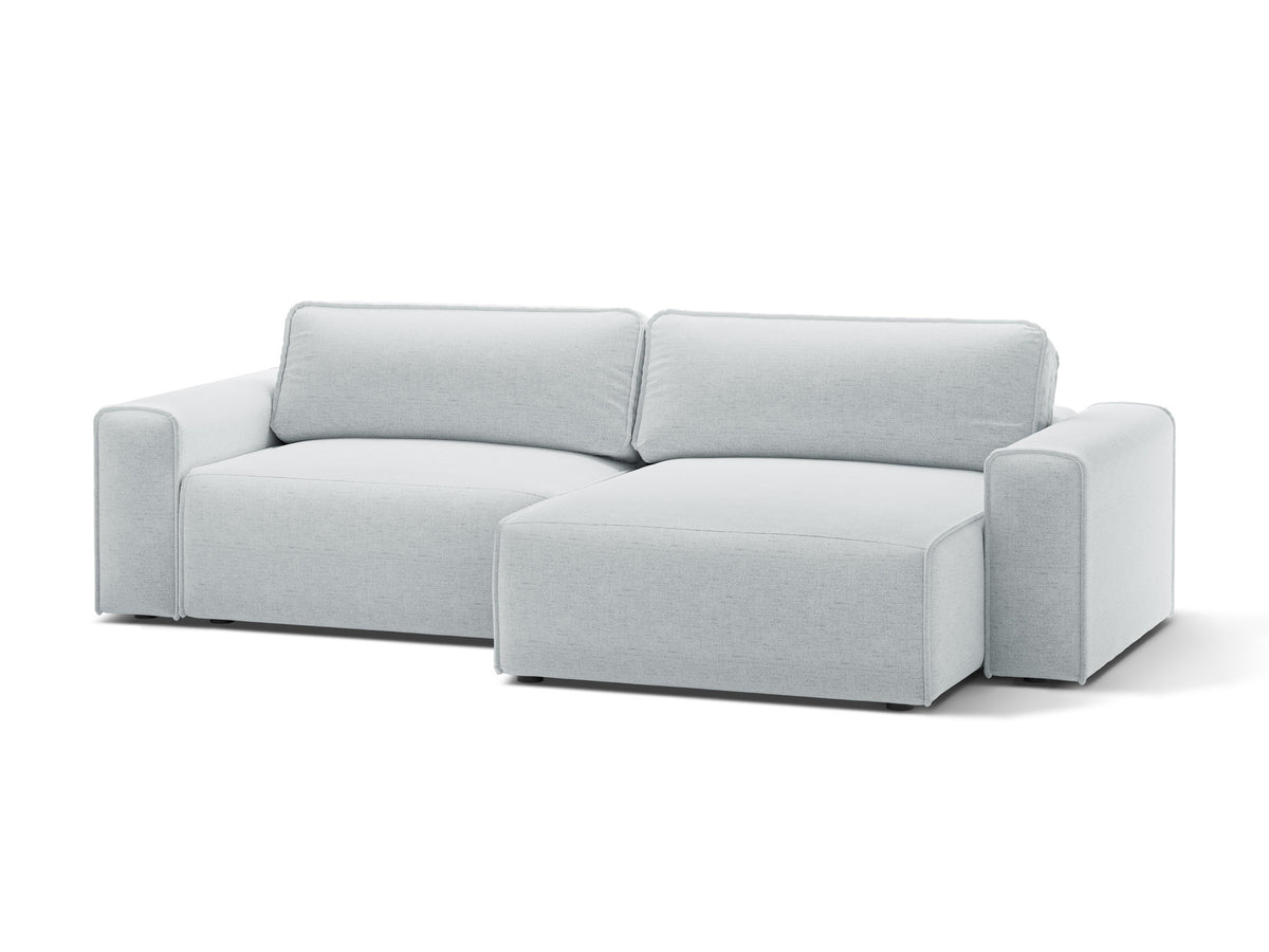 3-Sitzer Ecksofa rechts mit Schlaffunktion und Stauraum Victor in Light Grey-Moly präsentiert im Onlineshop von KAQTU Design AG. Bettsofa rechts ist von Micadoni