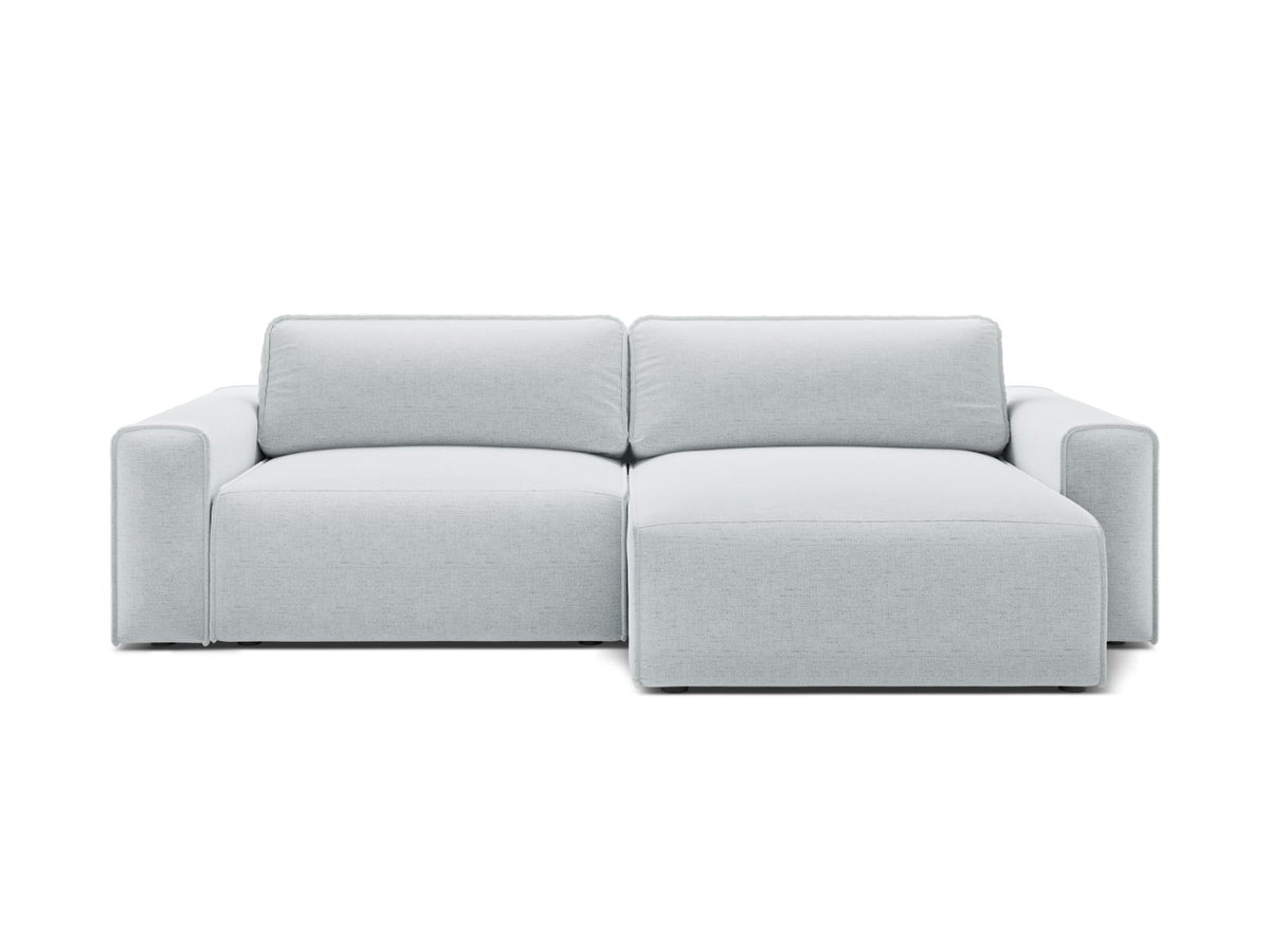 3-Sitzer Ecksofa rechts mit Schlaffunktion und Stauraum Victor in Light Grey-Moly präsentiert im Onlineshop von KAQTU Design AG. Bettsofa rechts ist von Micadoni