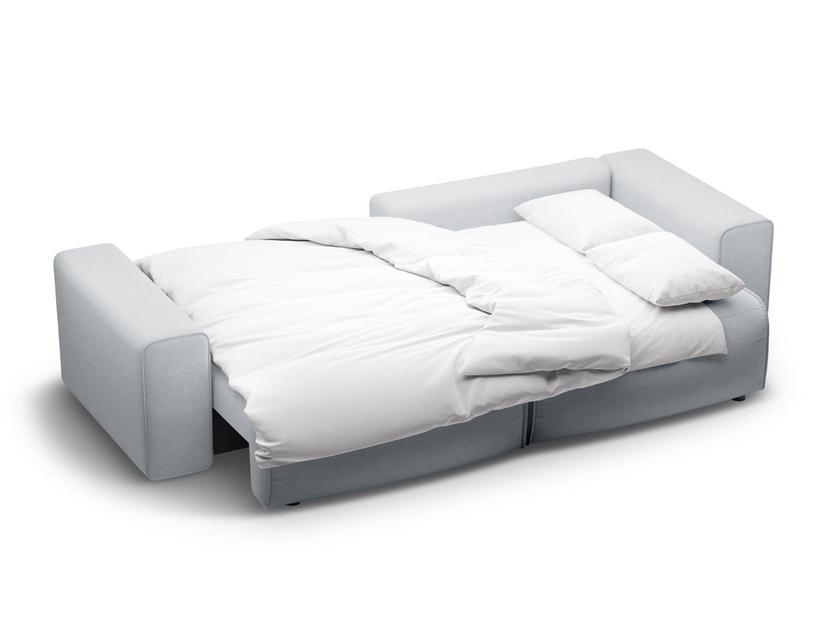 3-Sitzer Ecksofa rechts mit Schlaffunktion und Stauraum Victor in Light Grey-Moly präsentiert im Onlineshop von KAQTU Design AG. Bettsofa rechts ist von Micadoni