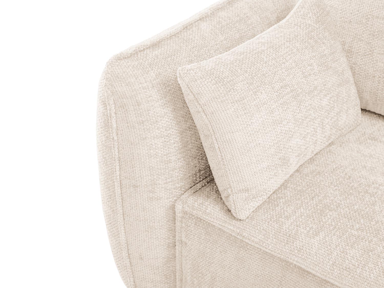 Stylisches Kaelle Ecksofa in elegantem Beige, 4-Sitzer mit praktischer Schlaffunktion und Stauraum, perfekt für jedes Wohnzimmer.