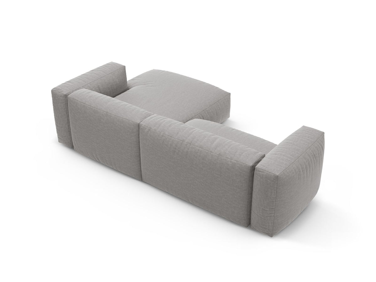 4-Sitzer Ecksofa rechts mit Schlaffunktion Martina in Light Grey-Boston präsentiert im Onlineshop von KAQTU Design AG. Bettsofa rechts ist von Micadoni