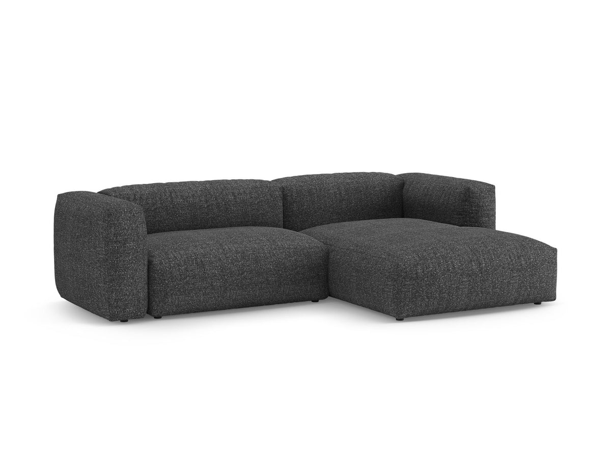 4-Sitzer Ecksofa Martina rechts mit Schlaffunktion und Stauraum in Anthracite-Monet präsentiert im Onlineshop von KAQTU Design AG. Bettsofa rechts ist von Micadoni