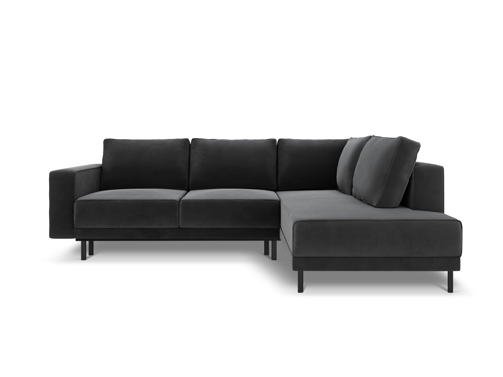 Erleben Sie das elegante Caro Velour Ecksofa von Micadoni – ein 5-Sitzer mit praktischer Schlaffunktion, perfekt für stilvolle Wohnräume und entspannte Nächte.