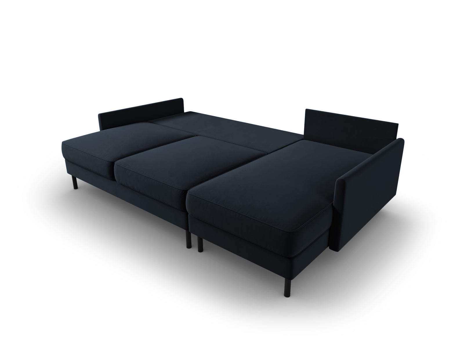 Erleben Sie das stilvolle Scott Velour Ecksofa rechts von Micadoni: ein 5-Sitzer mit komfortabler Schlaffunktion und viel Stauraum für Ihr modernes Zuhause!