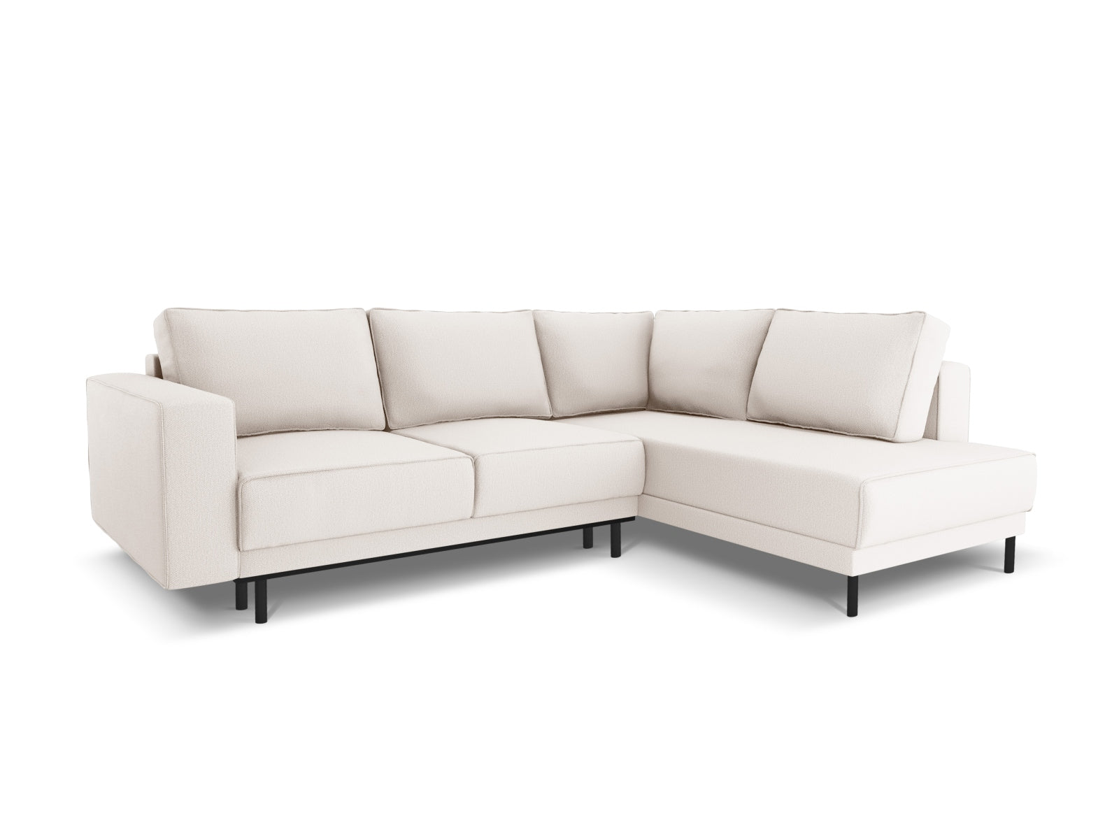 Caro Ecksofa rechts mit Schlaffunktion 5 Sitzer in Light Beige präsentiert im Onlineshop von KAQTU Design AG. Ecksofa rechts ist von Micadoni