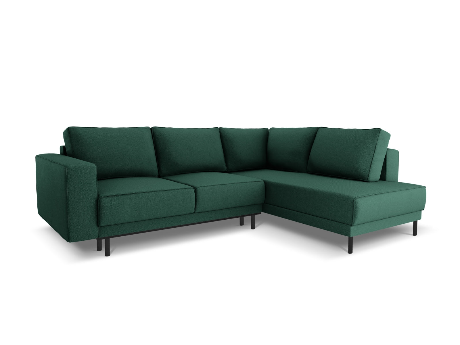Caro Ecksofa rechts mit Schlaffunktion 5 Sitzer in Green präsentiert im Onlineshop von KAQTU Design AG. Ecksofa rechts ist von Micadoni