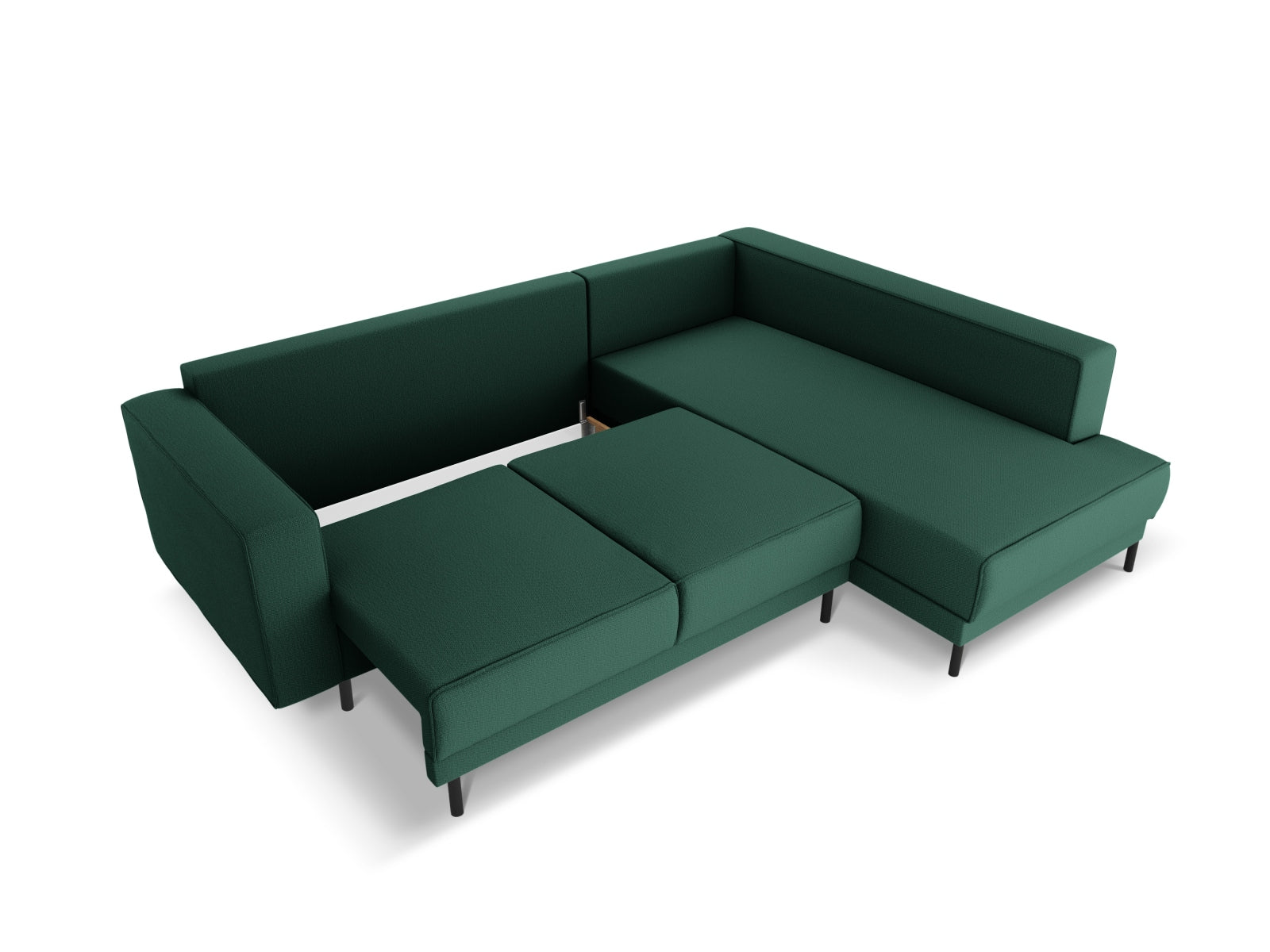 Erleben Sie das elegante Caro Ecksofa von Micadoni – ein 5-Sitzer mit praktischer Schlaffunktion, perfekt für stilvolle Wohnräume und entspannte Nächte.