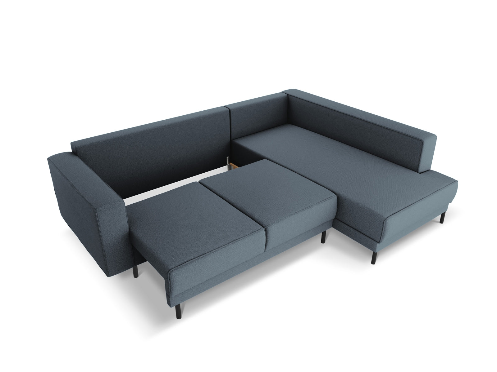 Erleben Sie das elegante Caro Ecksofa von Micadoni – ein 5-Sitzer mit praktischer Schlaffunktion, perfekt für stilvolle Wohnräume und entspannte Nächte.