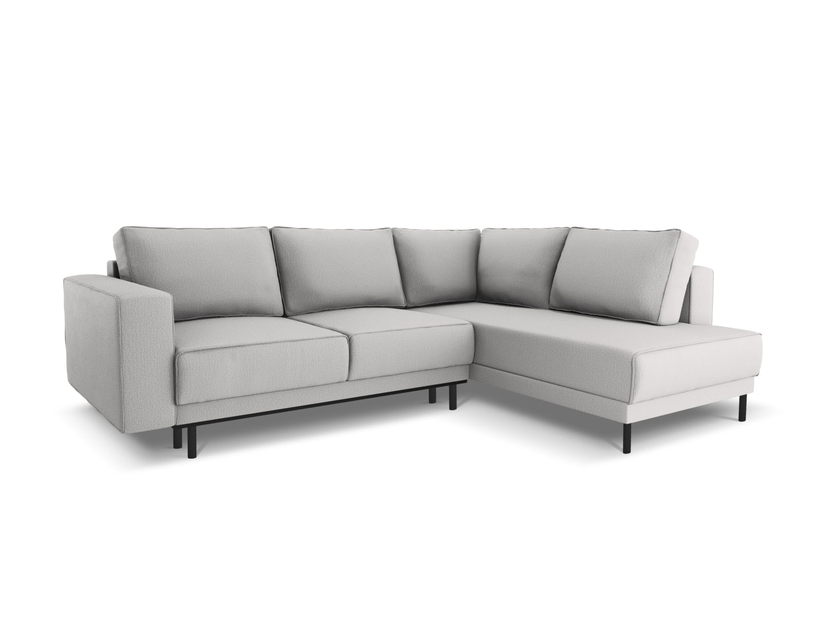 Caro Ecksofa rechts mit Schlaffunktion 5 Sitzer in Light Grey präsentiert im Onlineshop von KAQTU Design AG. Ecksofa rechts ist von Micadoni