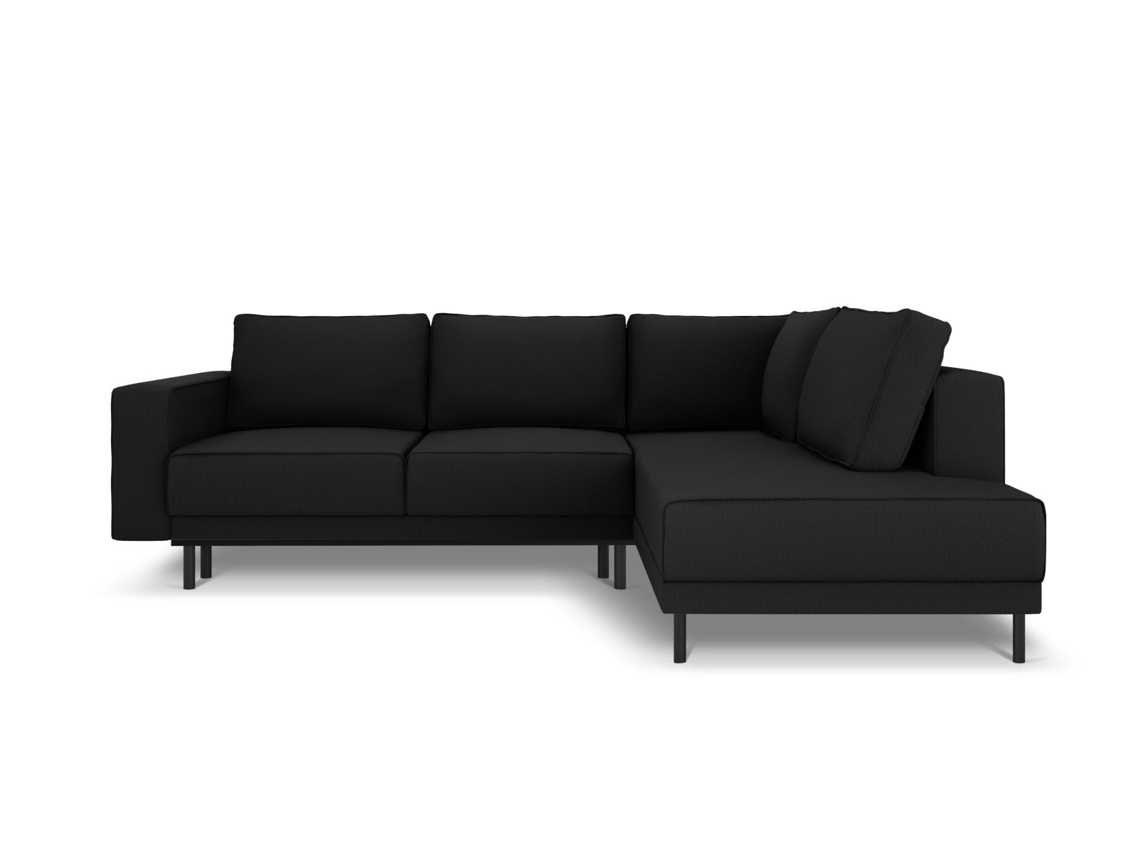 Erleben Sie das elegante Caro Ecksofa von Micadoni – ein 5-Sitzer mit praktischer Schlaffunktion, perfekt für stilvolle Wohnräume und entspannte Nächte.