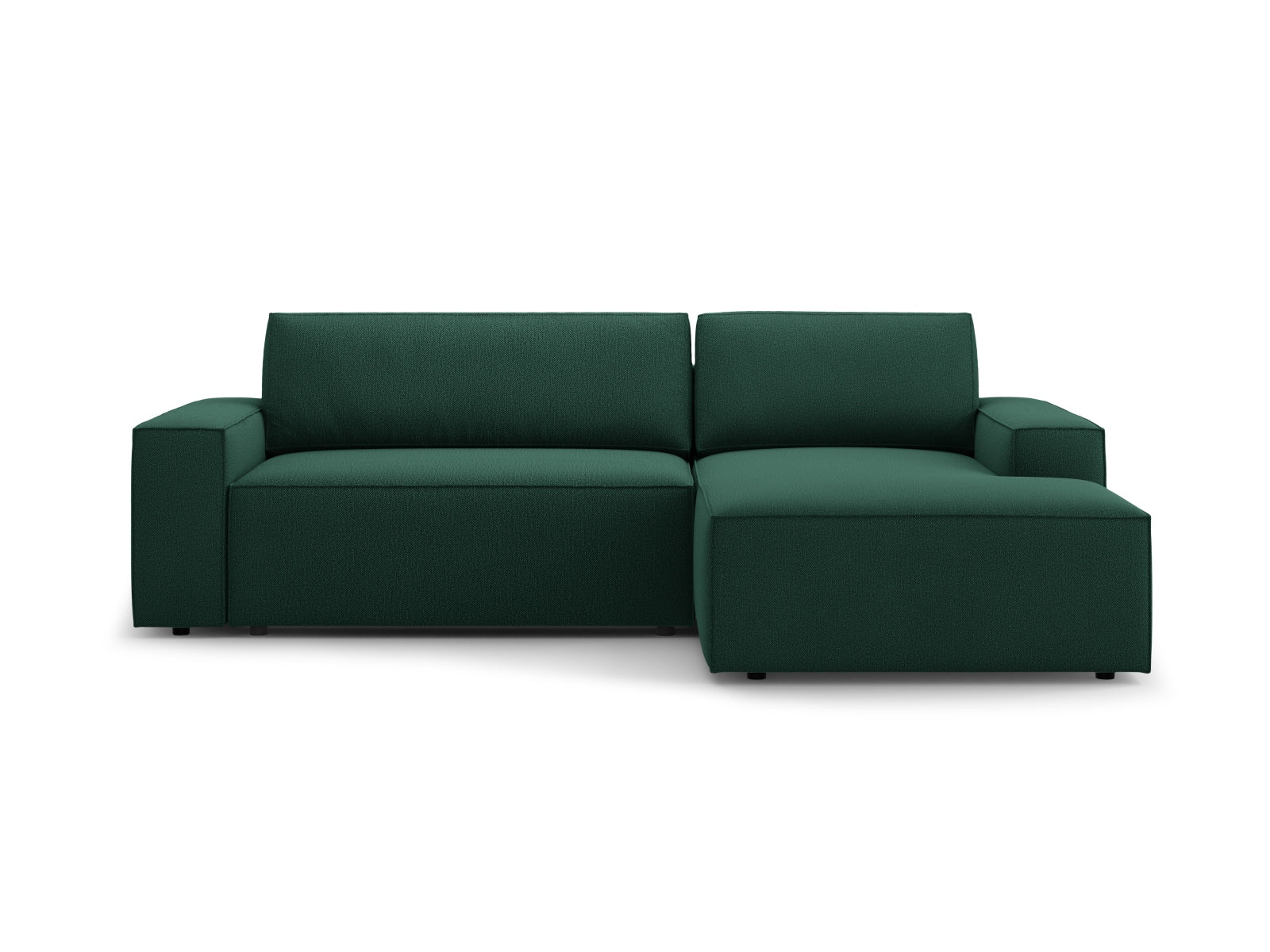 Jodie Ecksofa rechts mit Schlaffunktion und Stauraumbox 3 Sitzer in Green präsentiert im Onlineshop von KAQTU Design AG. Ecksofa rechts ist von Micadoni