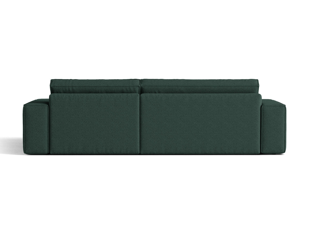 Jodie Ecksofa rechts mit Schlaffunktion und Stauraumbox 3 Sitzer in Green-Megan präsentiert im Onlineshop von KAQTU Design AG. Bettsofa rechts ist von Micadoni