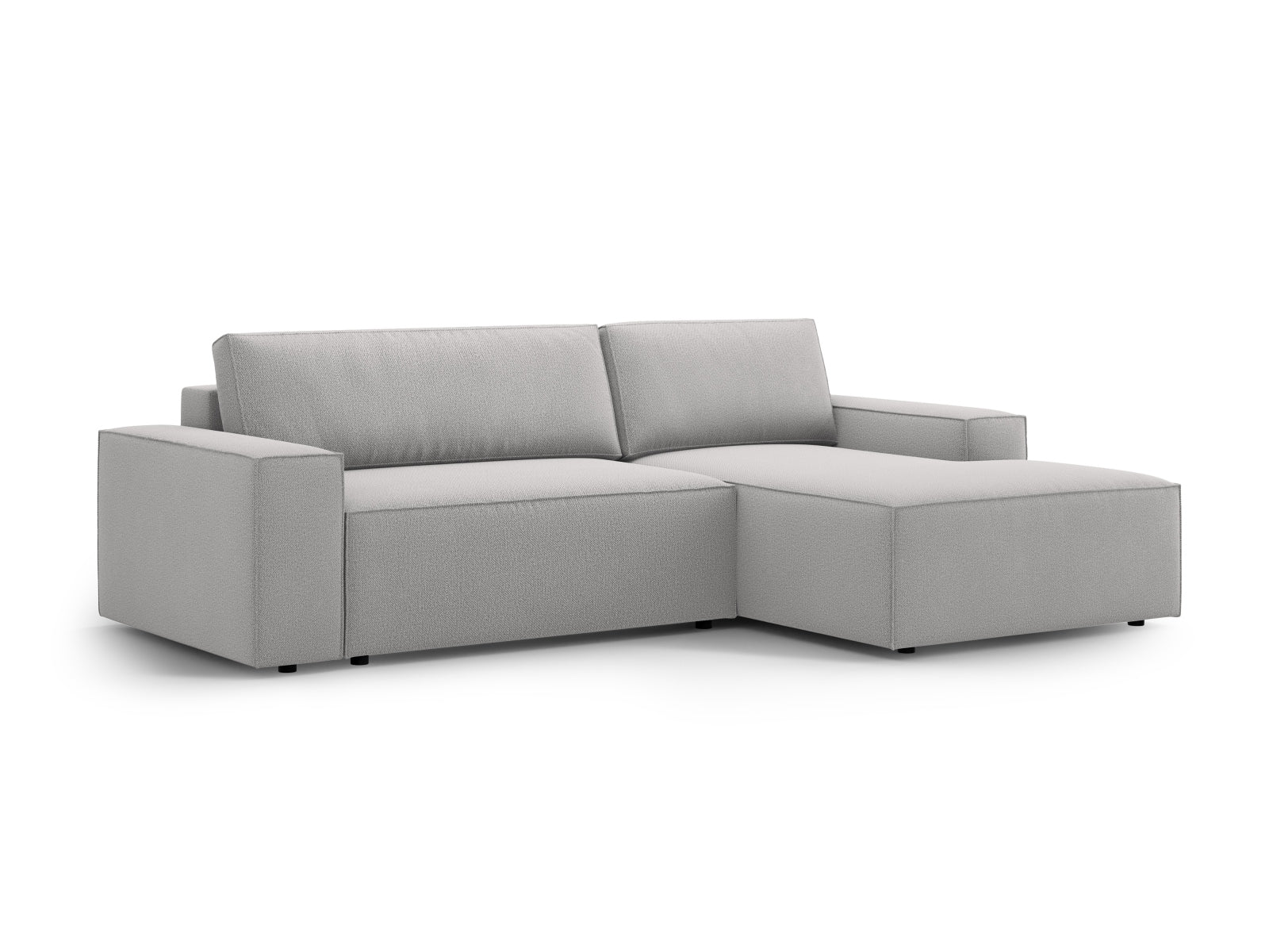 Das Jodie Ecksofa rechts von Micadoni vereint modernes Design mit praktischen Funktionen. Ideal für Gästeübernachtungen und Stauraum!