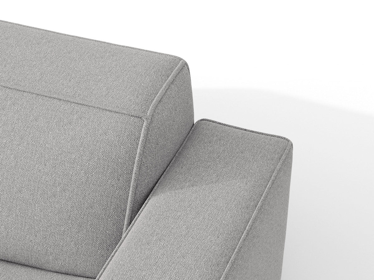 Jodie Ecksofa rechts mit Schlaffunktion und Stauraumbox 3 Sitzer in Light Grey-Megan präsentiert im Onlineshop von KAQTU Design AG. Bettsofa rechts ist von Micadoni