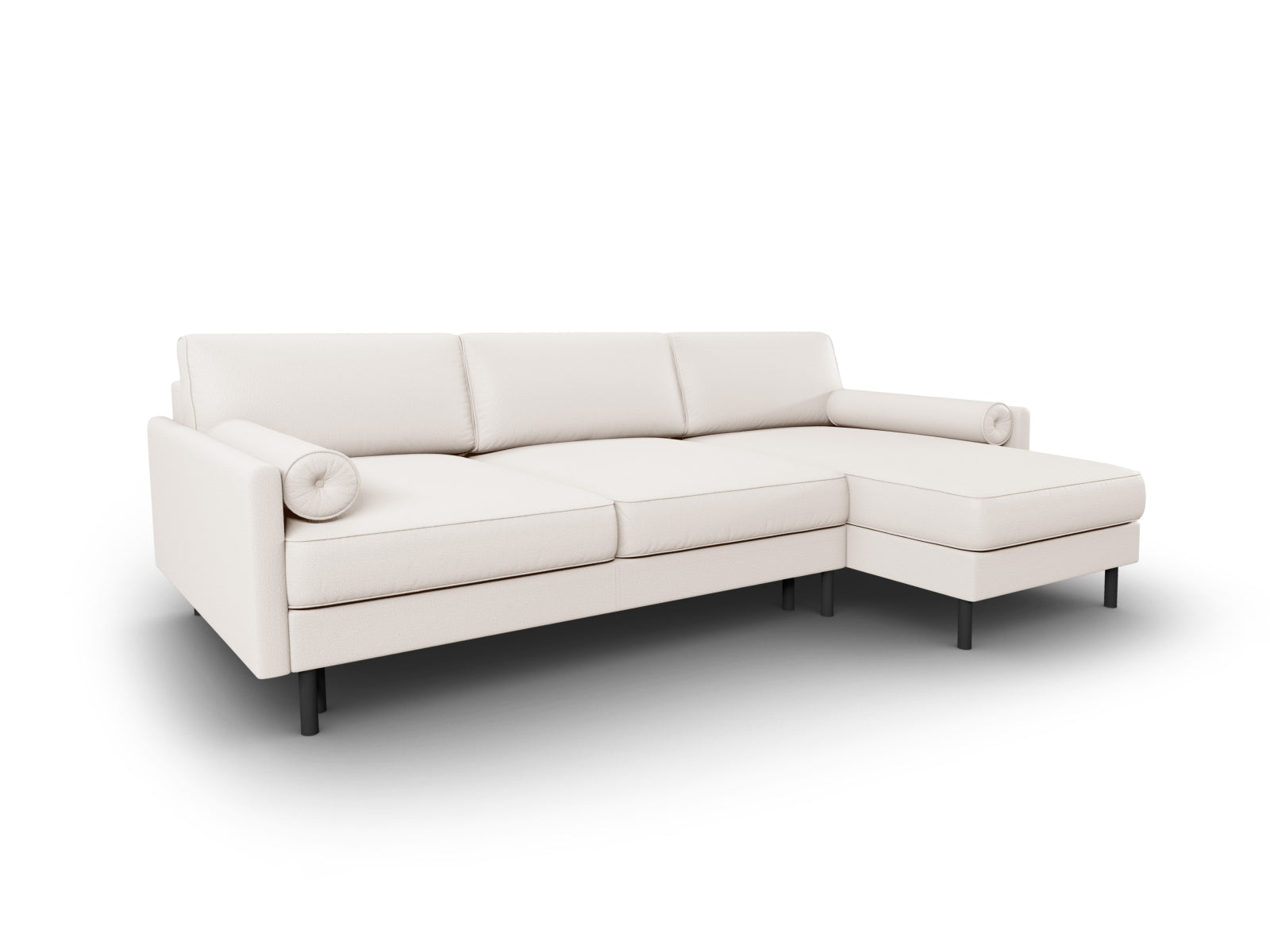 Erleben Sie das Scott Ecksofa rechts von Micadoni – ein stilvolles 5-Sitzer Sofa mit praktischer Schlaffunktion und cleverem Stauraum für Ihr Zuhause!