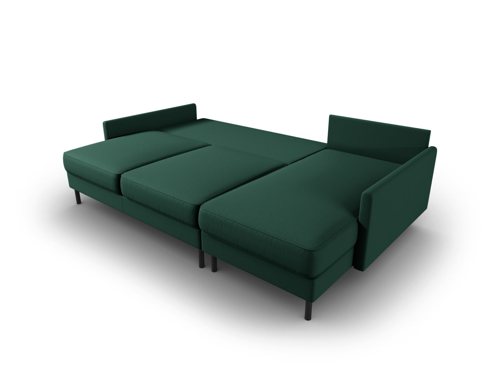 Stylisches Scott Ecksofa in elegantem Grün, bietet komfortable Sitzmöglichkeiten und eine praktische Schlaffunktion für Gäste.