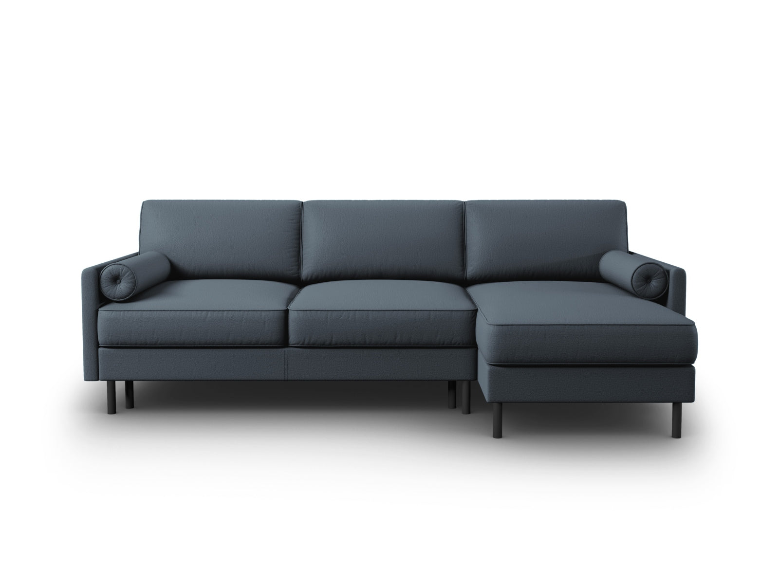 Scott Ecksofa rechts mit Schlaffunktion und Stauraum 5 Sitzer in Blue-Megan präsentiert im Onlineshop von KAQTU Design AG. Bettsofa rechts ist von Micadoni