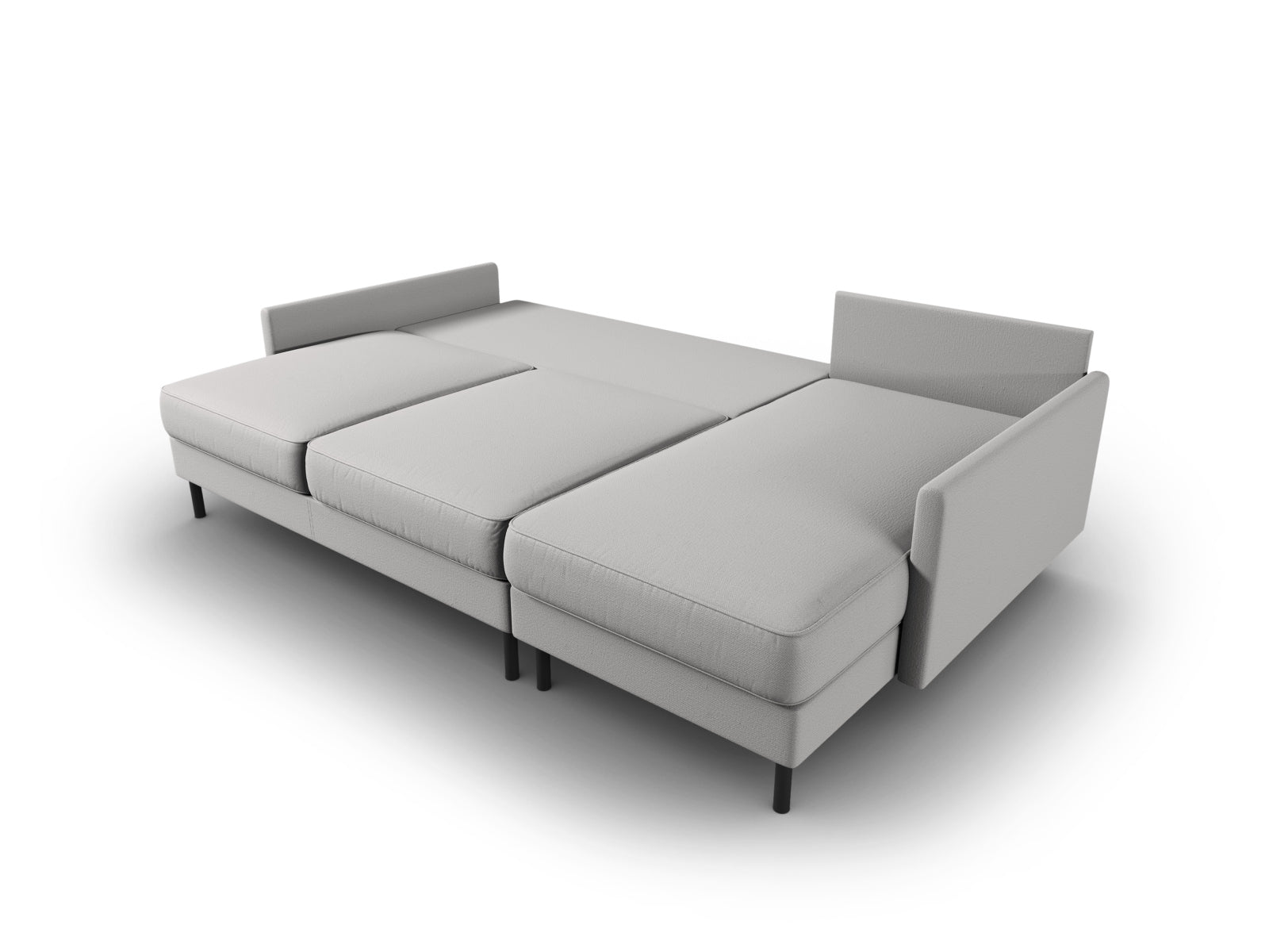 Stylisches Scott Ecksofa in elegantem Grau, 5-Sitzer mit innovativer Schlaffunktion und integriertem Stauraum für zusätzlichen Komfort.